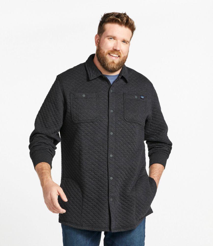 
                            Men's Quilted Sweatshirts, Snap Overshirt
                         Product Image