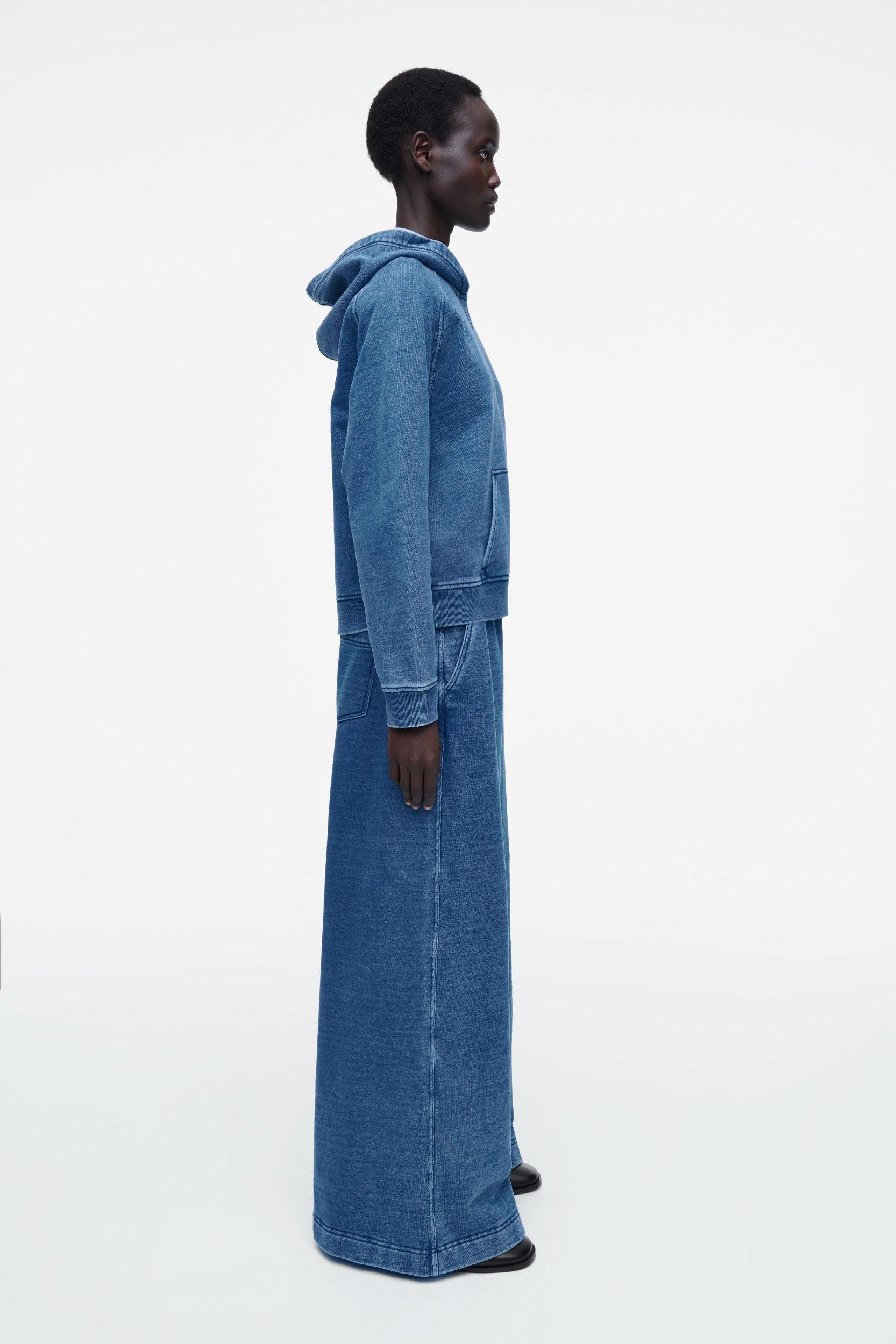 DENIM-WASH JERSEY JOGGERS Product Image