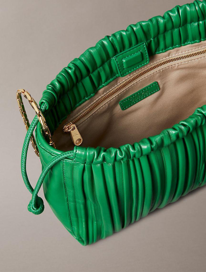 Plisse Drawstring Crossbody Bag Product Image