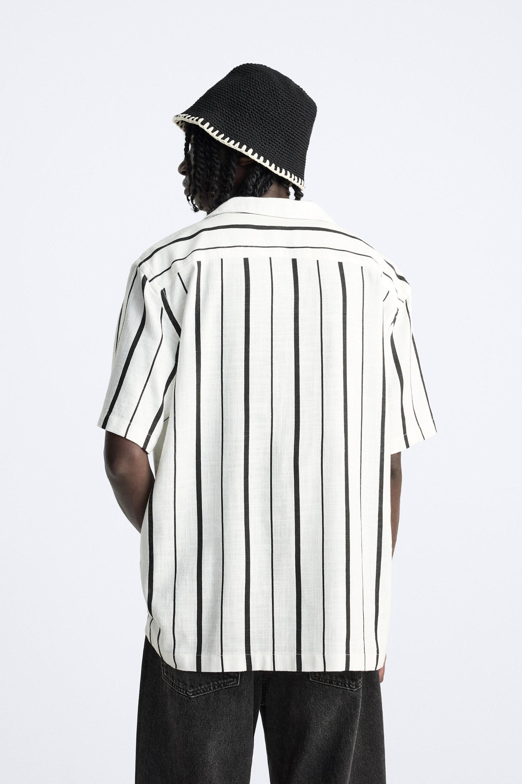 VISCOSE BLEND STRIPED SHIRT Product Image