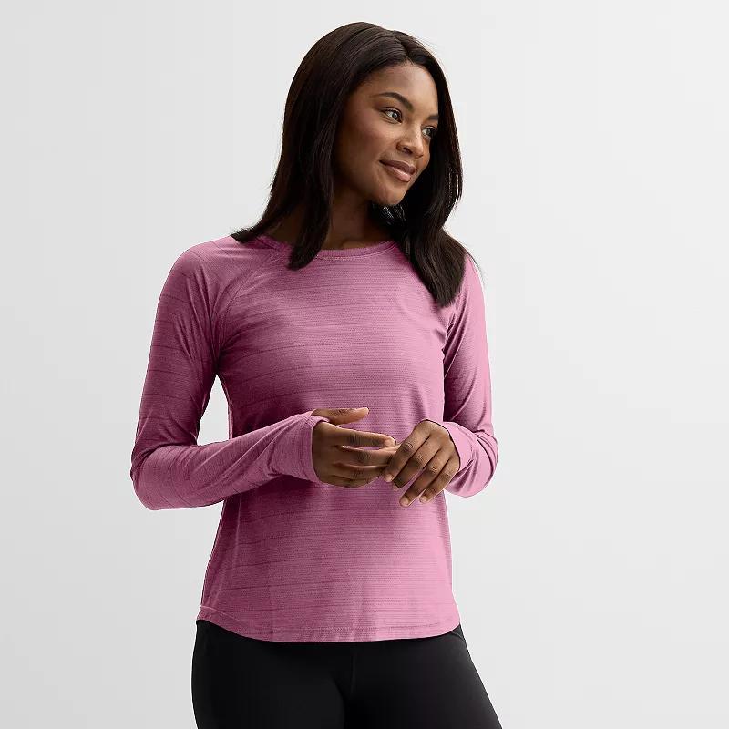 Women's Tek Gear® Mesh Long Sleeve Tee, Size: Medium, Solomon Product Image
