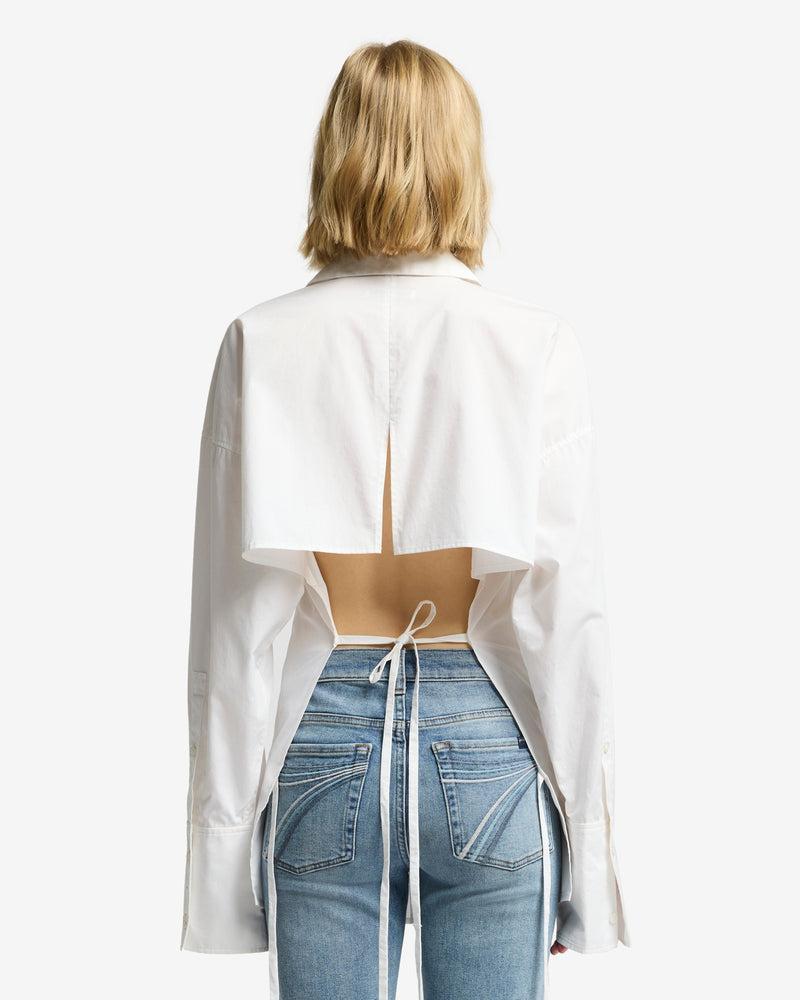Open Back Poplin Shirt Product Image