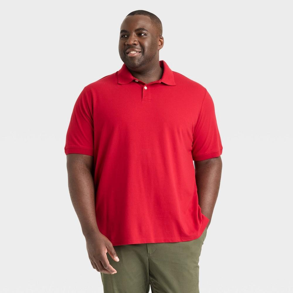 Men's Big & Tall Every Wear Polo Shirt - Goodfellow & Co™ Dark Blue 4XLT Product Image
