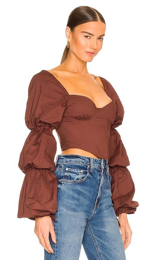 Tawny Corset Top MAJORELLE Product Image