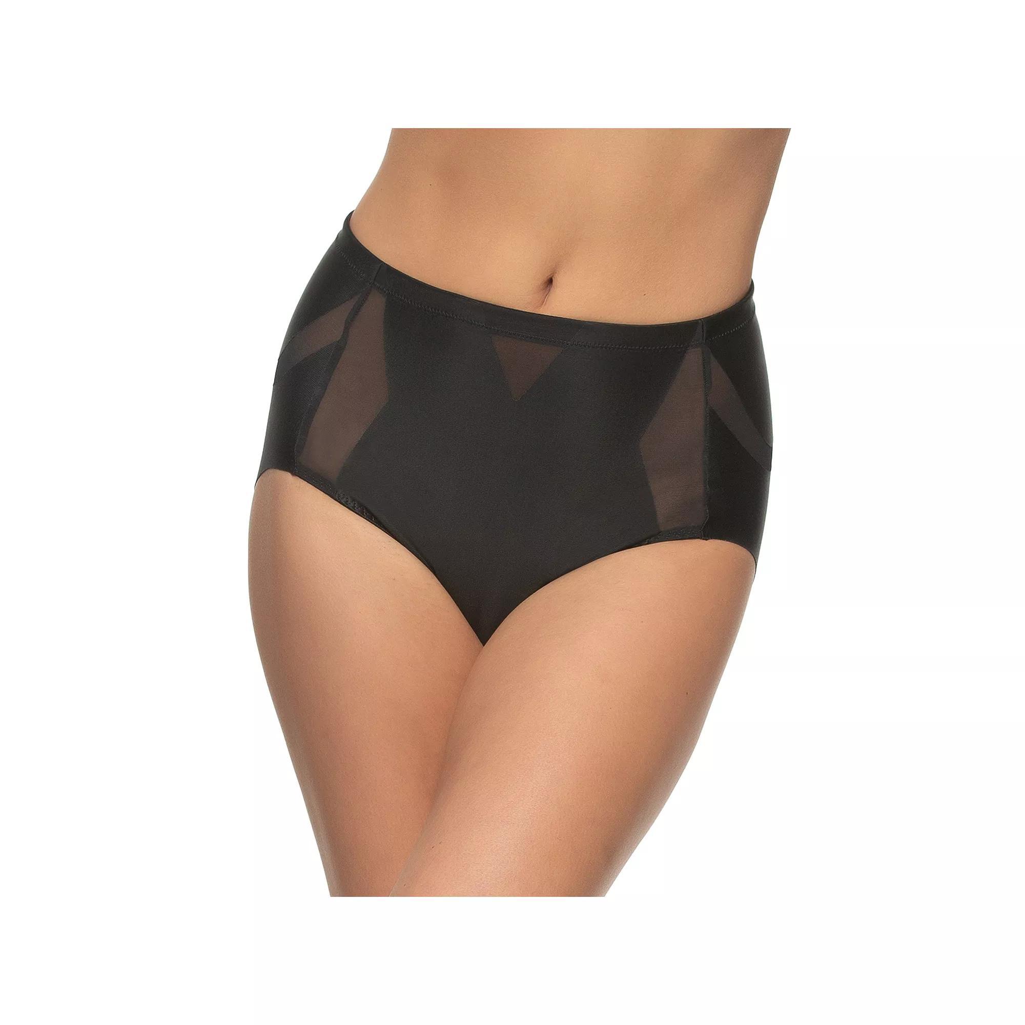 Jezebel by Felina Uplifted Satin & Mesh Shaper Briefs 640208, Womens Product Image