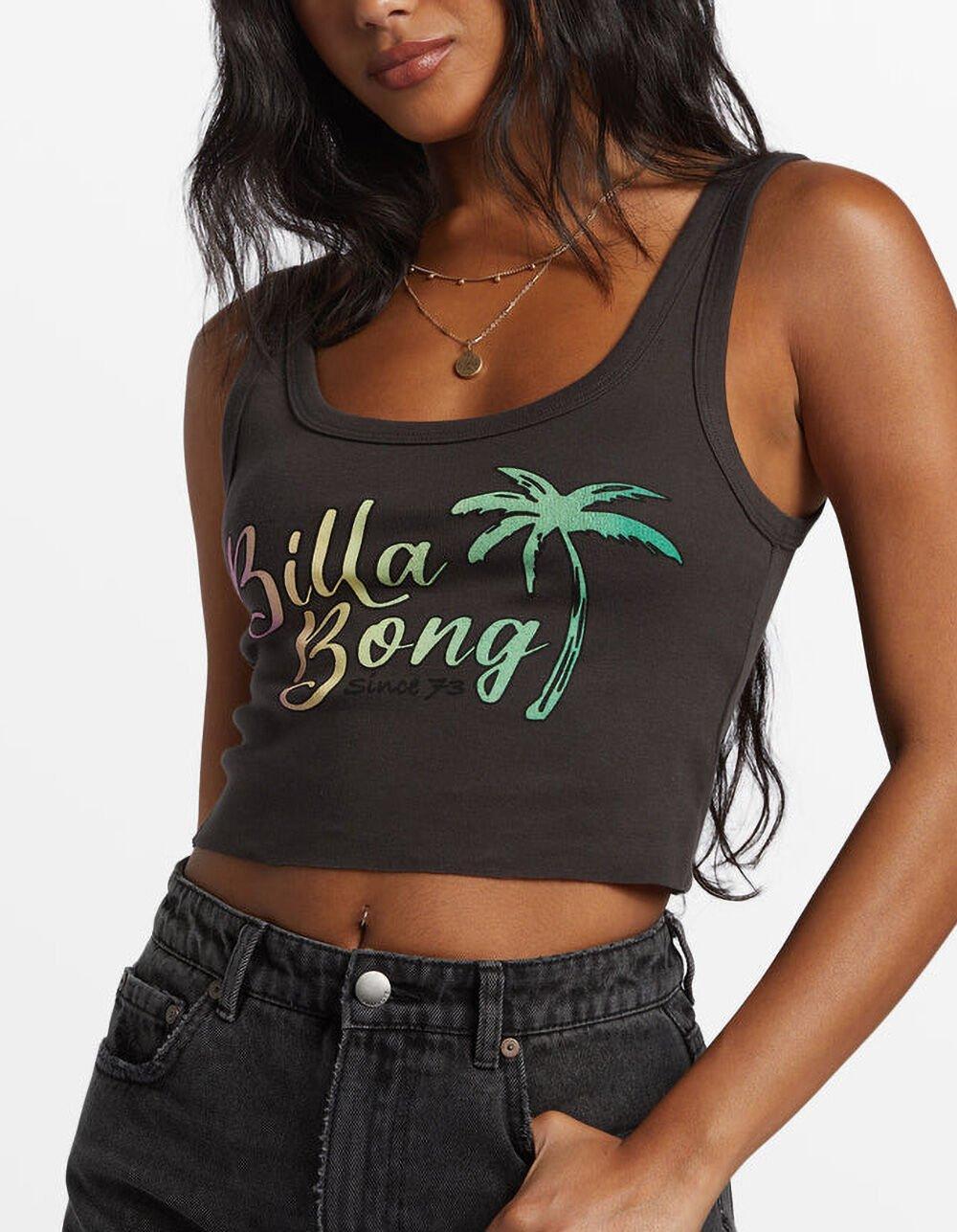 BILLABONG Fresh Squeezed Womens Crop Tank Top - OFF-BLACK Product Image