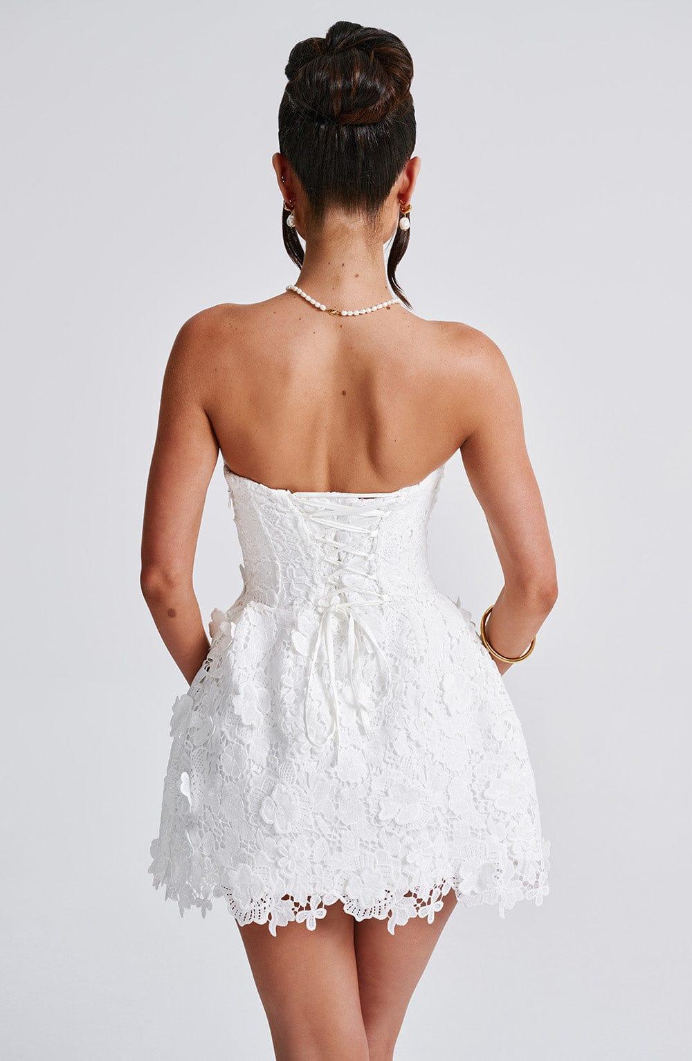 Leona Mini Dress - Ivory Product Image