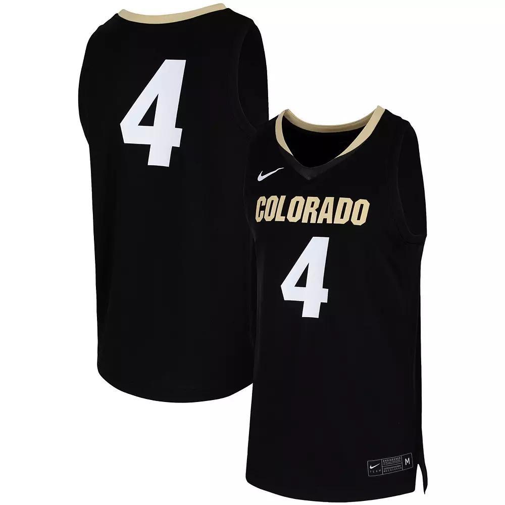 Mens Nike #4 Colorado Buffaloes Team Replica Basketball Jersey Product Image