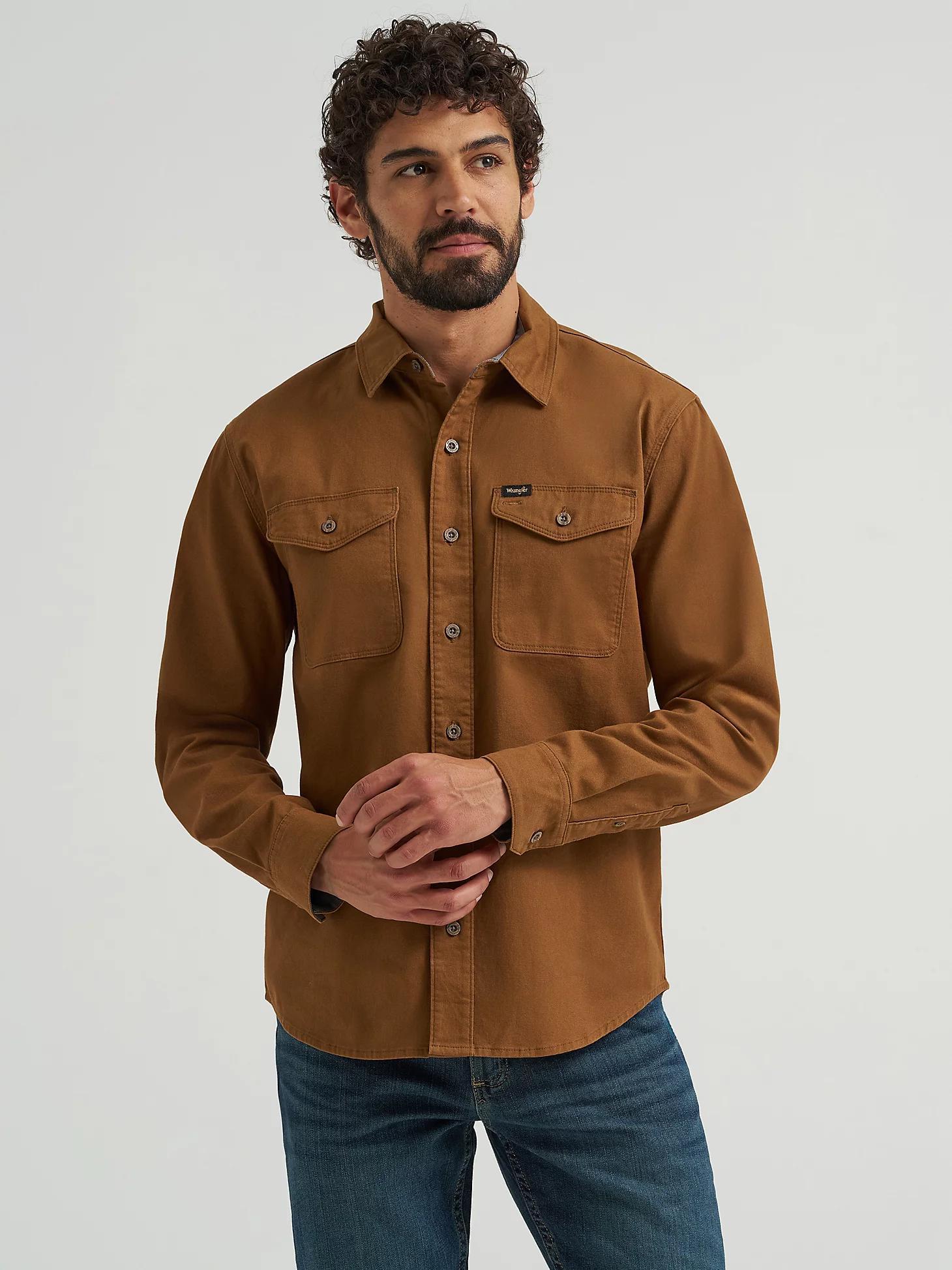 Men's Wrangler® Epic Soft™ Stretch Twill Shirt | Men's SHIRTS | Wrangler® Product Image