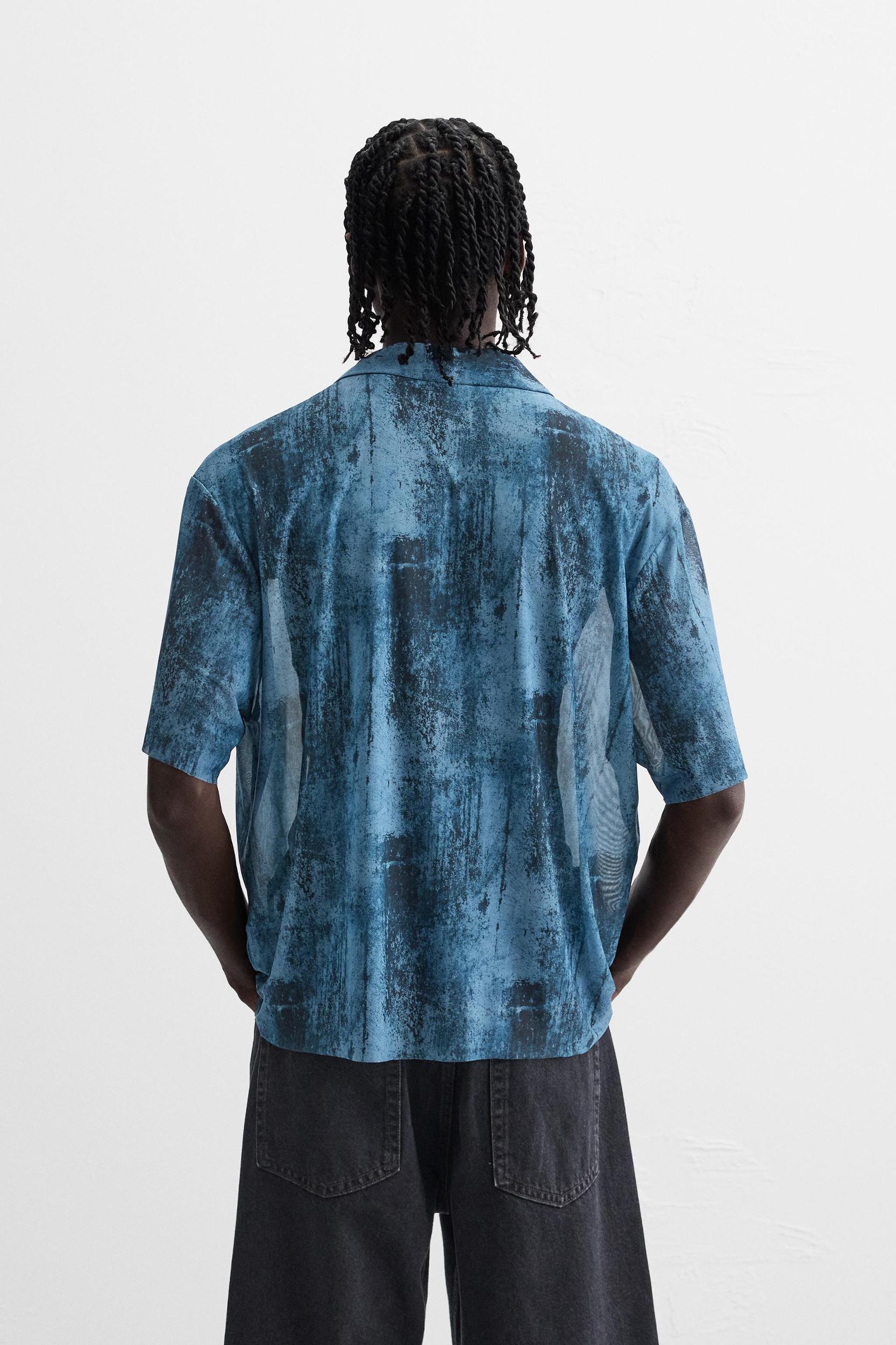 SEMI-SHEER PRINTED SHIRT Product Image