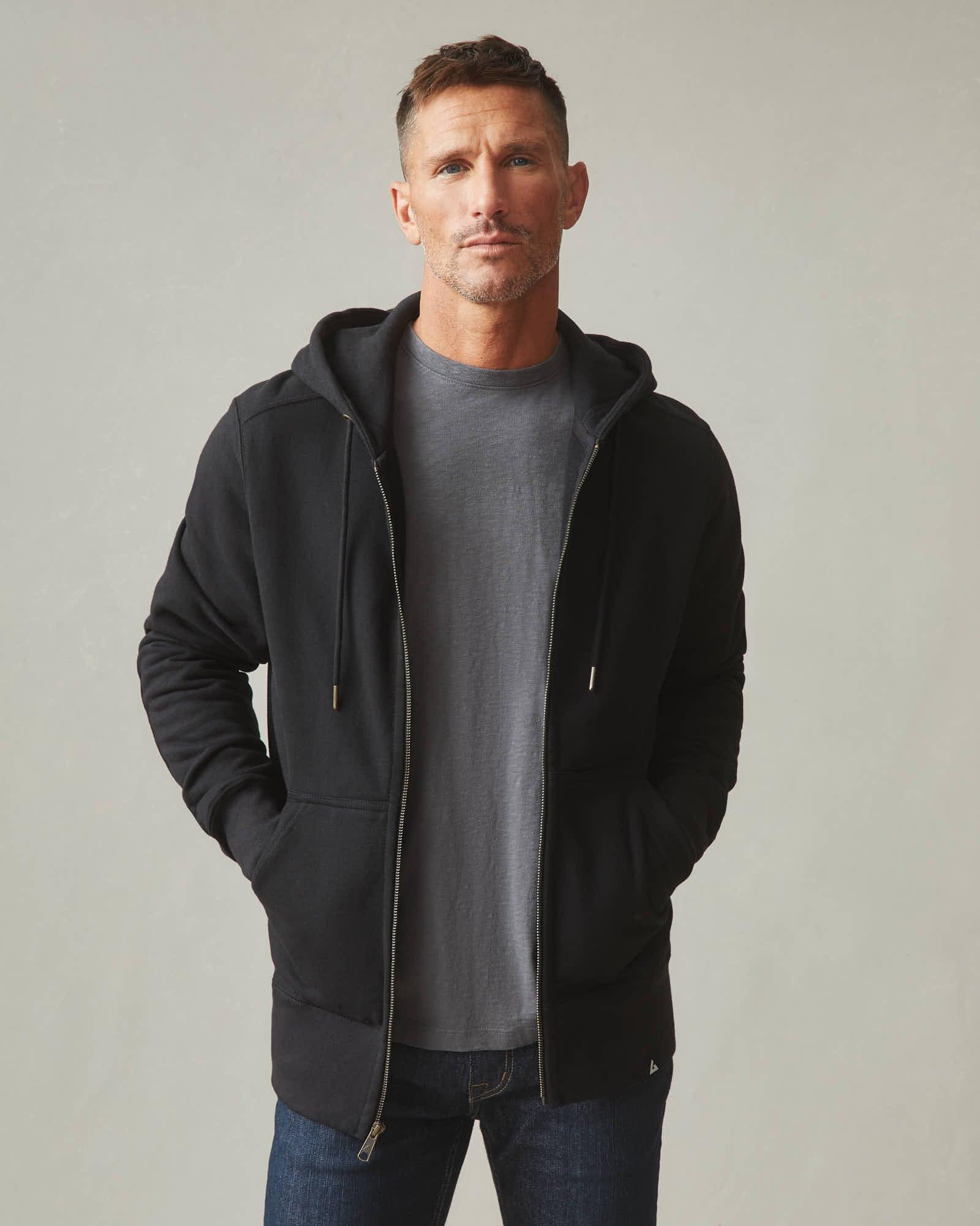 Men's Classic Full Zip - Black Male Product Image