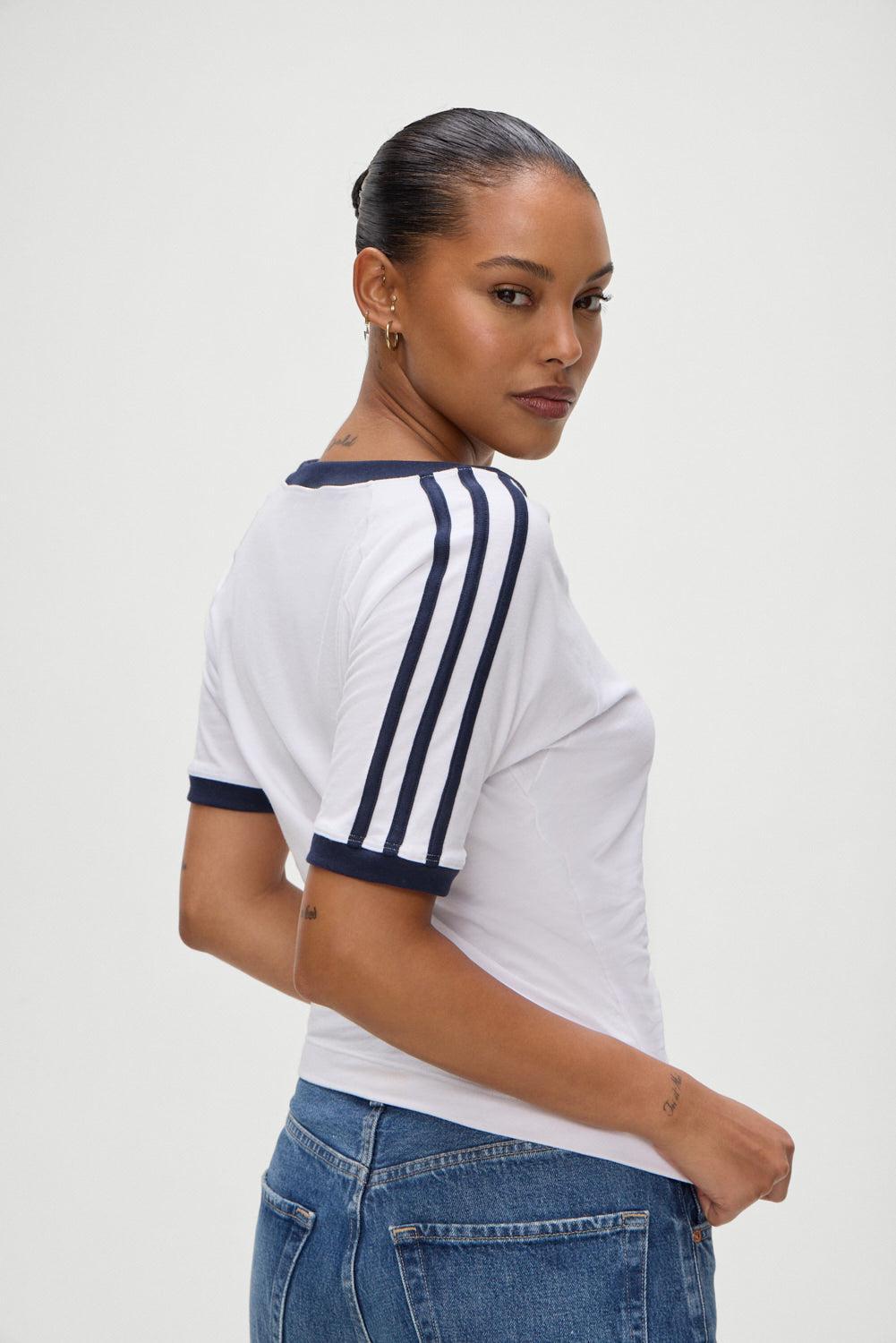 Bodega V Neck Shirt - White Product Image