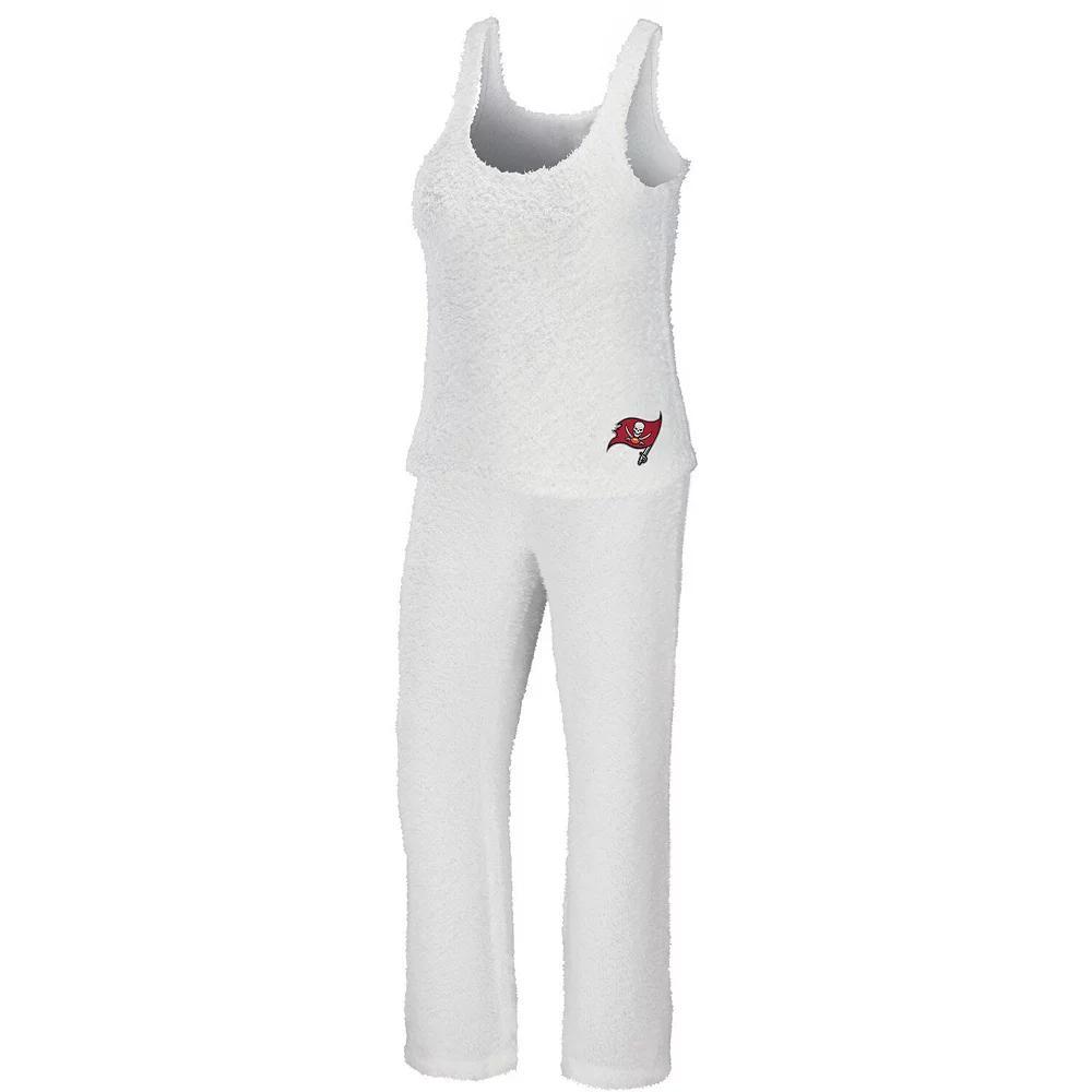 Women's WEAR by Erin Andrews Cream Indianapolis Colts Cozy Scoop Neck Tank Top & Pants Sleep Set, Size: Small, Beige Product Image