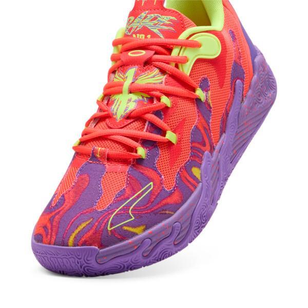 PUMA x LAMELO BALL MB.03 Lo Lava Big Kids' Basketball Shoes in Purple Glimmer/Red Blast Product Image