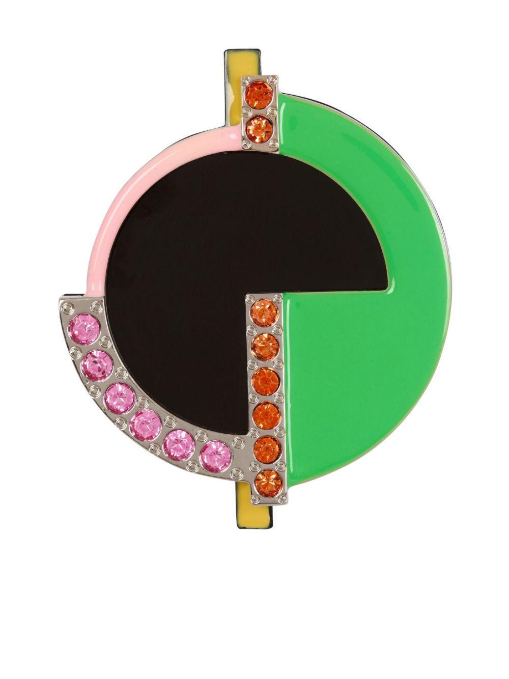 Art Deco rhinestone-embellished brooch Product Image
