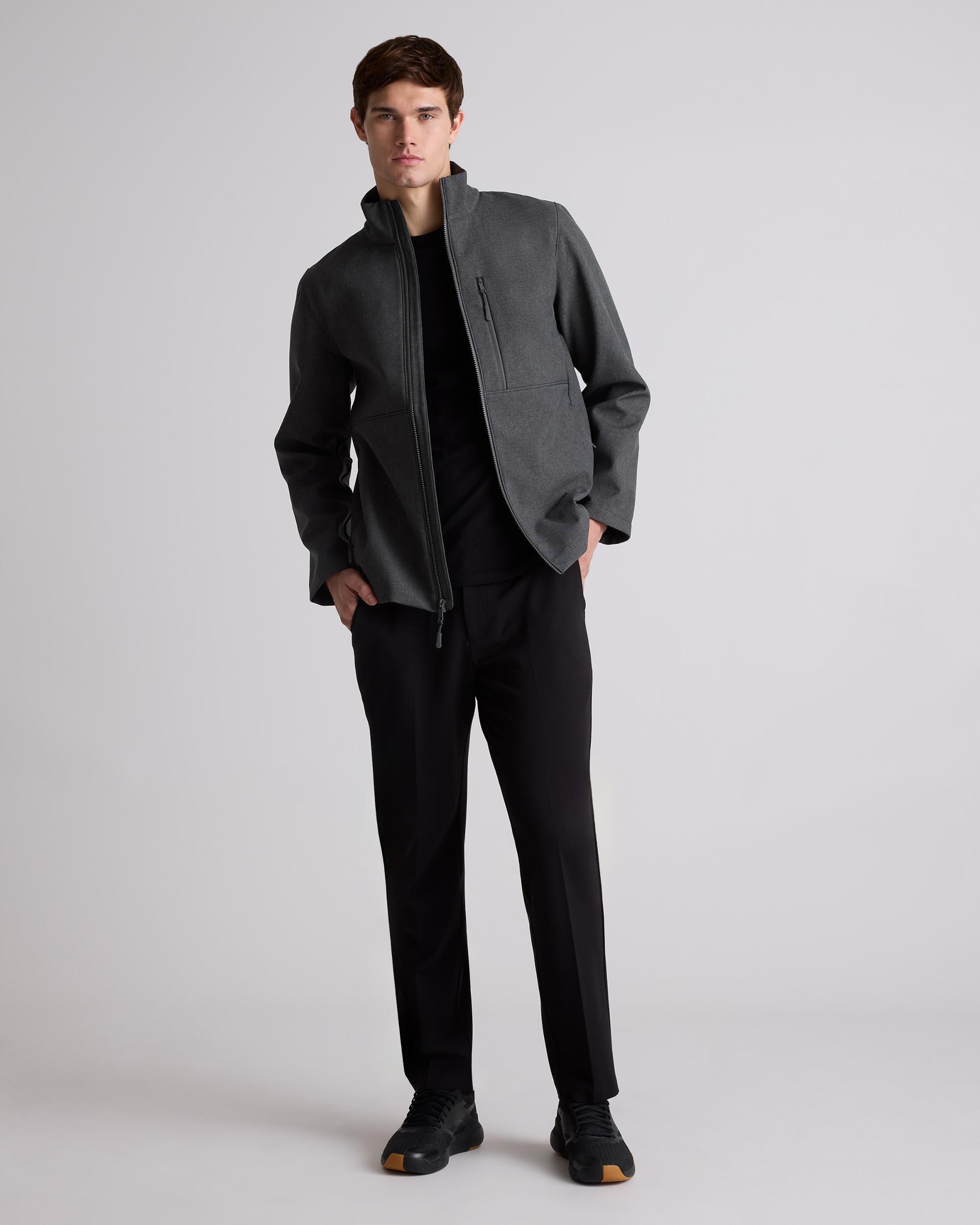 Quince | Men's Softshell Fleece-Lined Full-Zip Jacket Size XL, Recycled Polyester Product Image