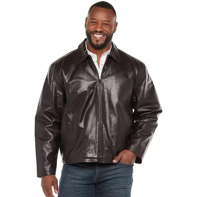 Big & Tall Vintage Leather Split Napa Leather Jacket, Men's, Size: 4XL BIG, Brown Product Image