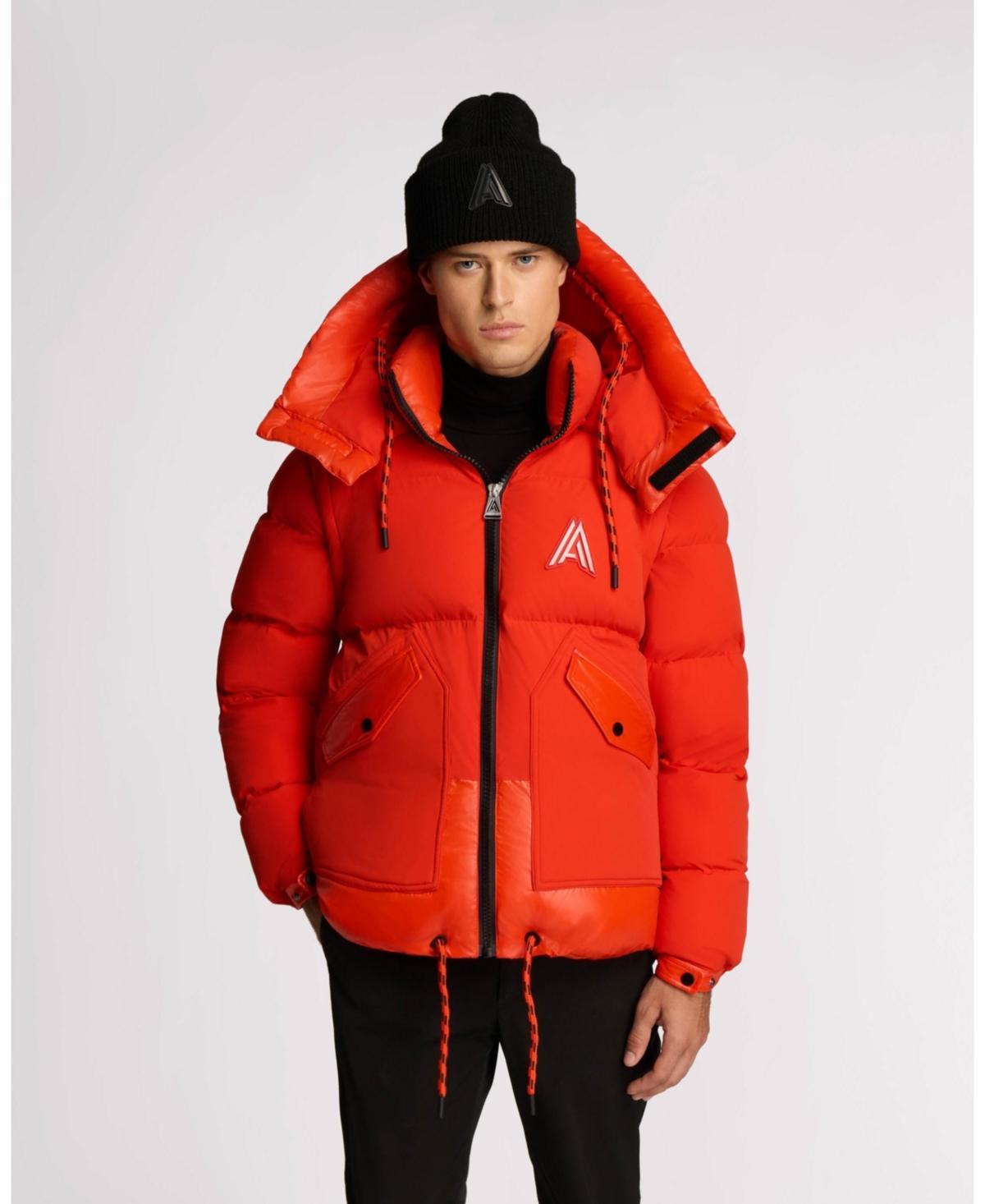 Alpenhaus Megeve Unisex 2-In-1 Relaxed Fit Puffer in Safety Orange at Nordstrom, Size Medium Product Image