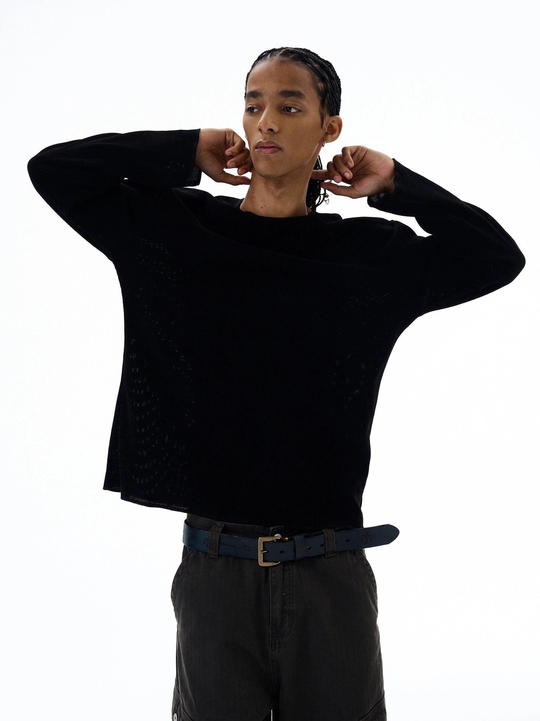 RT No. 19532 KNIT MESH LONGSLEEVE Product Image