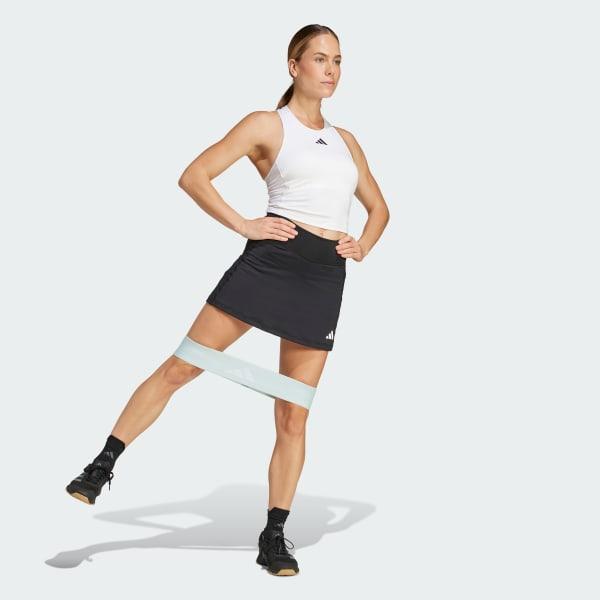 adidas Optime Skort With Integrated Bike Shorts Black XS Womens Product Image