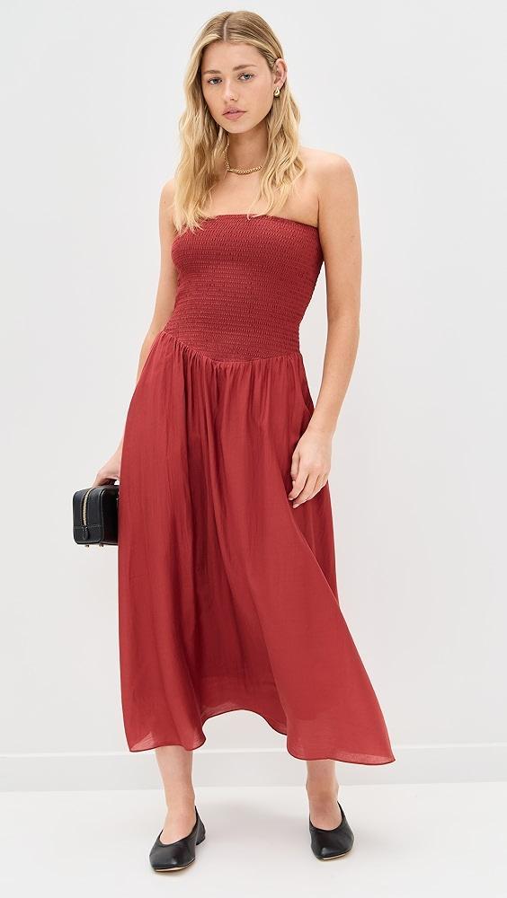 Pixie Market Smocked Strapless Dress | Shopbop Product Image