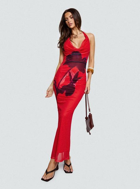 Bittersuite Cowl Maxi Dress Multi Product Image