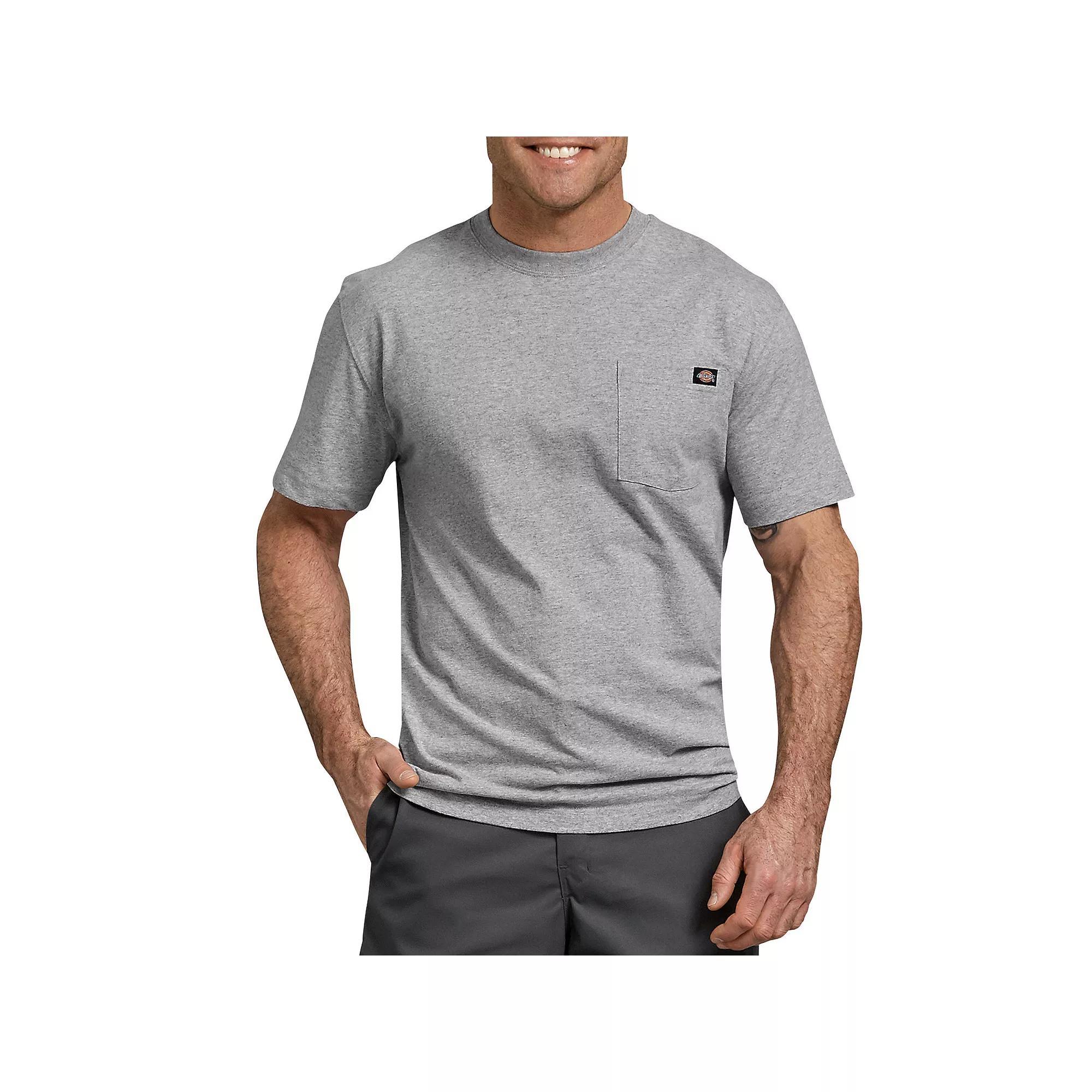 Men's Dickies Heavyweight Crewneck Tee, Size: XL, Hunter Green Dye Product Image