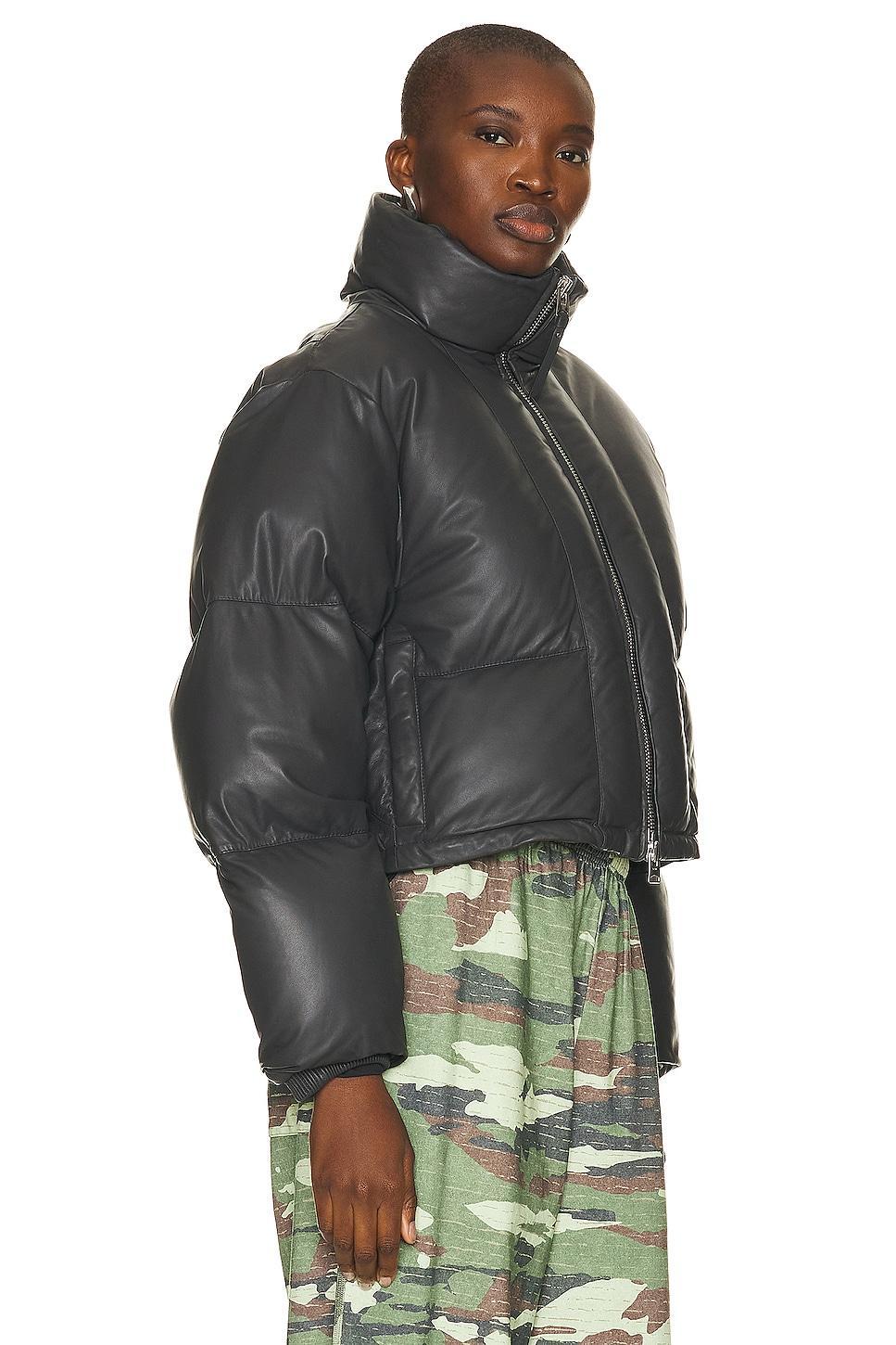 x Shoreditch Ski Club Edie Leather Puffer Product Image