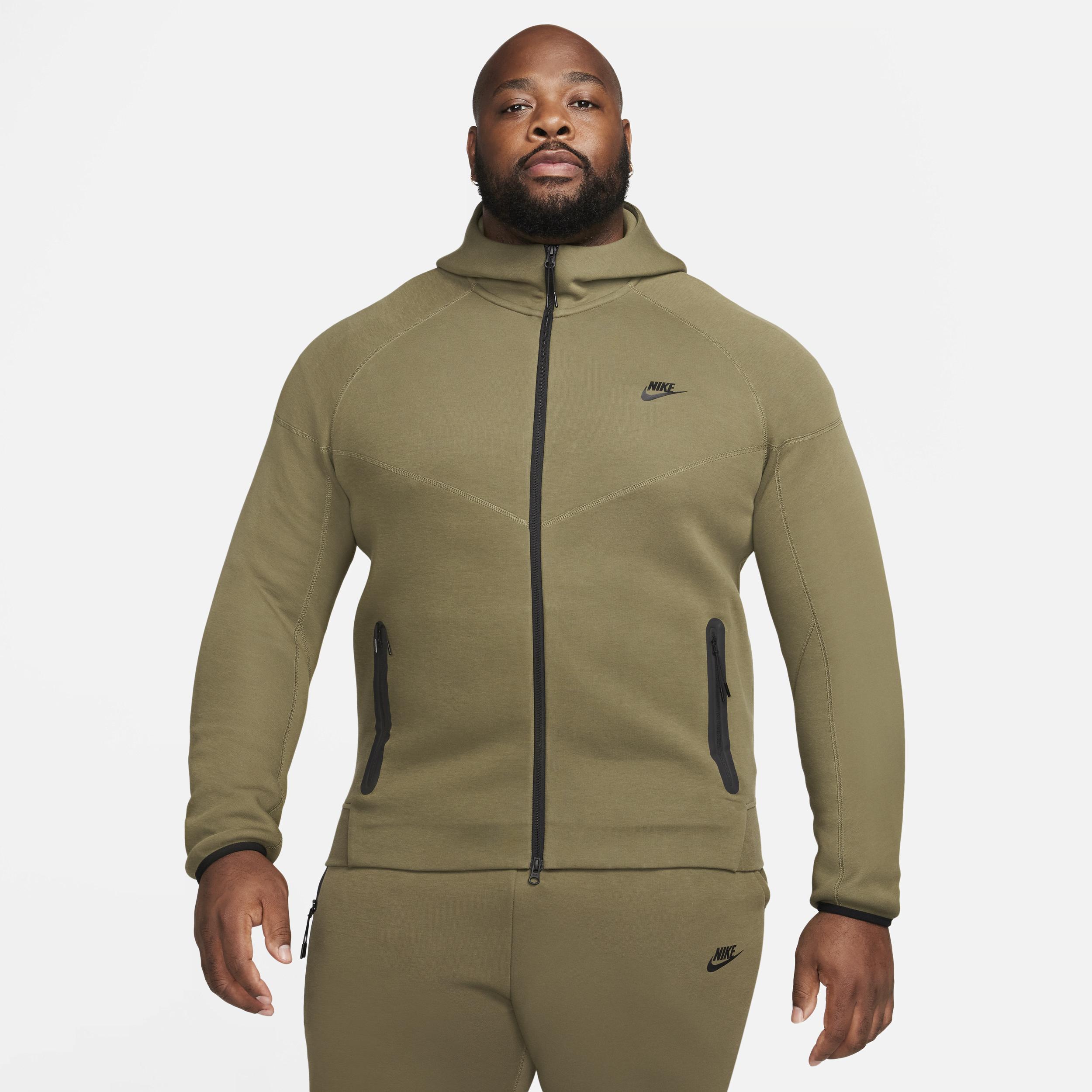 Nike Tech Fleece full zip hoodie in gray Product Image