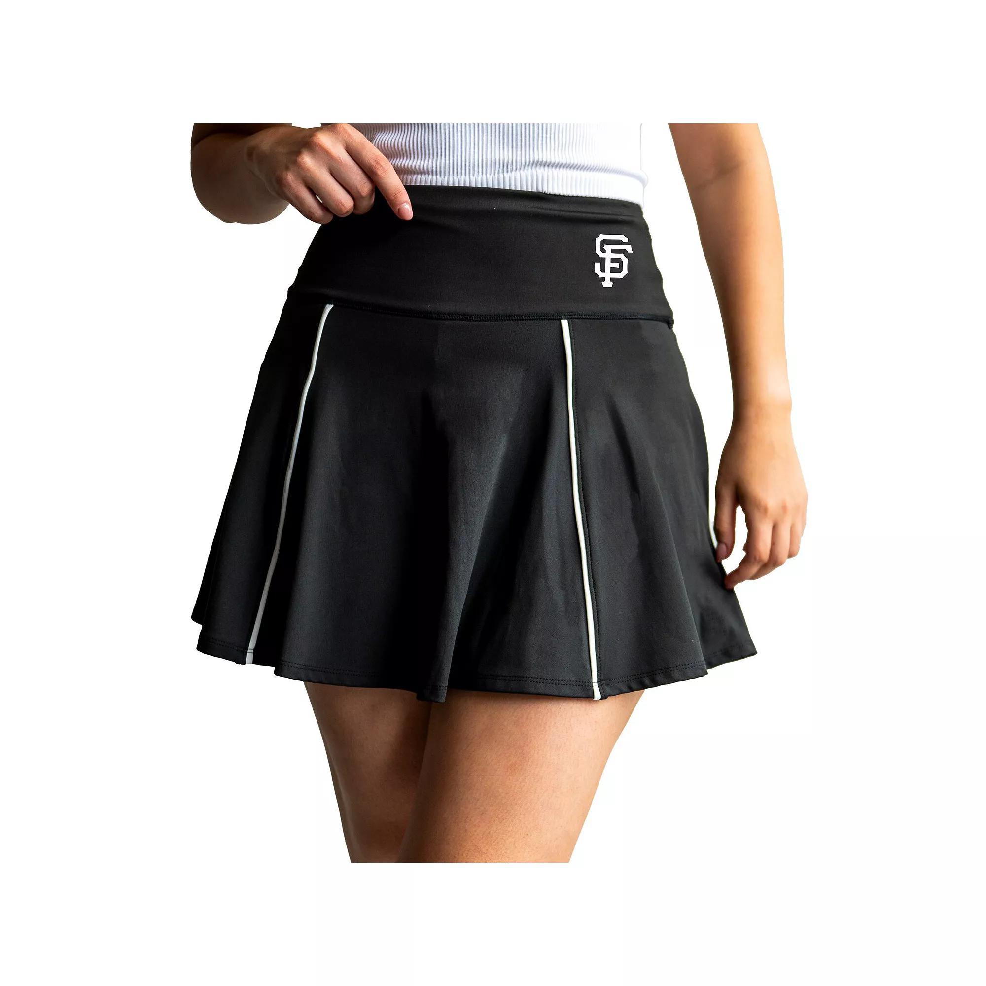Women's Lusso Black San Francisco Giants Colleen Skort, Size: XL Product Image