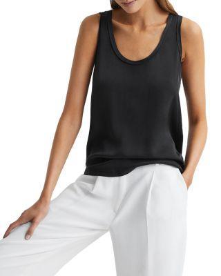 Riley Silk Front Tank Top Product Image