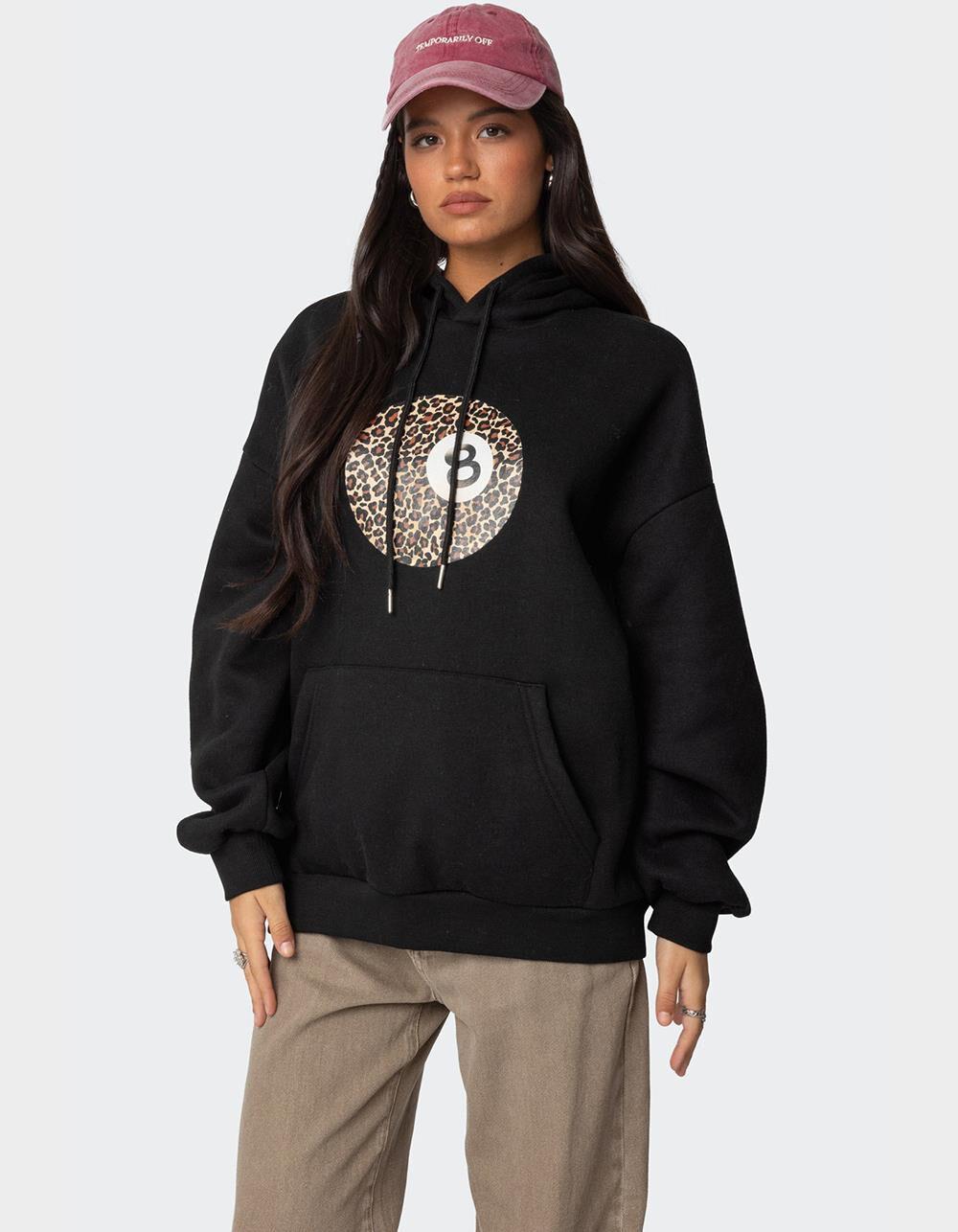 EDIKTED Leopard 8 Oversized Hoodie Product Image