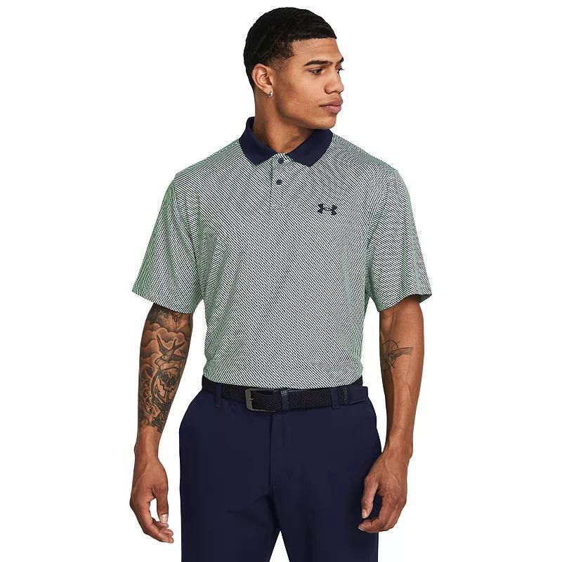Men's Under Armour Matchplay Printed Polo, Size: Medium, Blue Down Pour Product Image