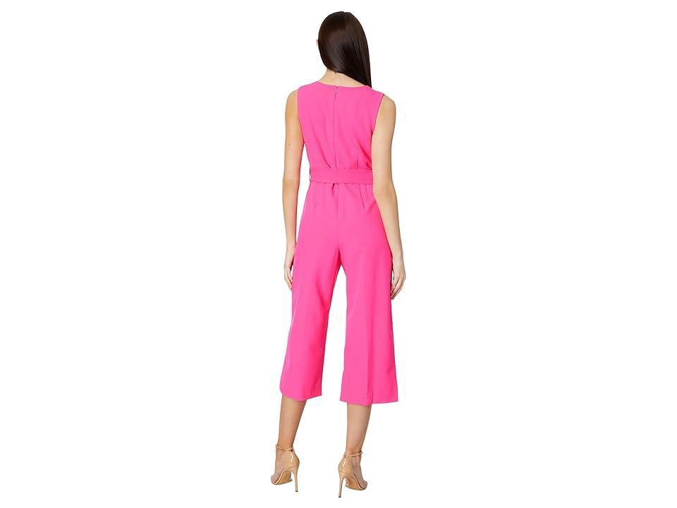 Vince Camuto Belted V Neck Jumpsuit Product Image