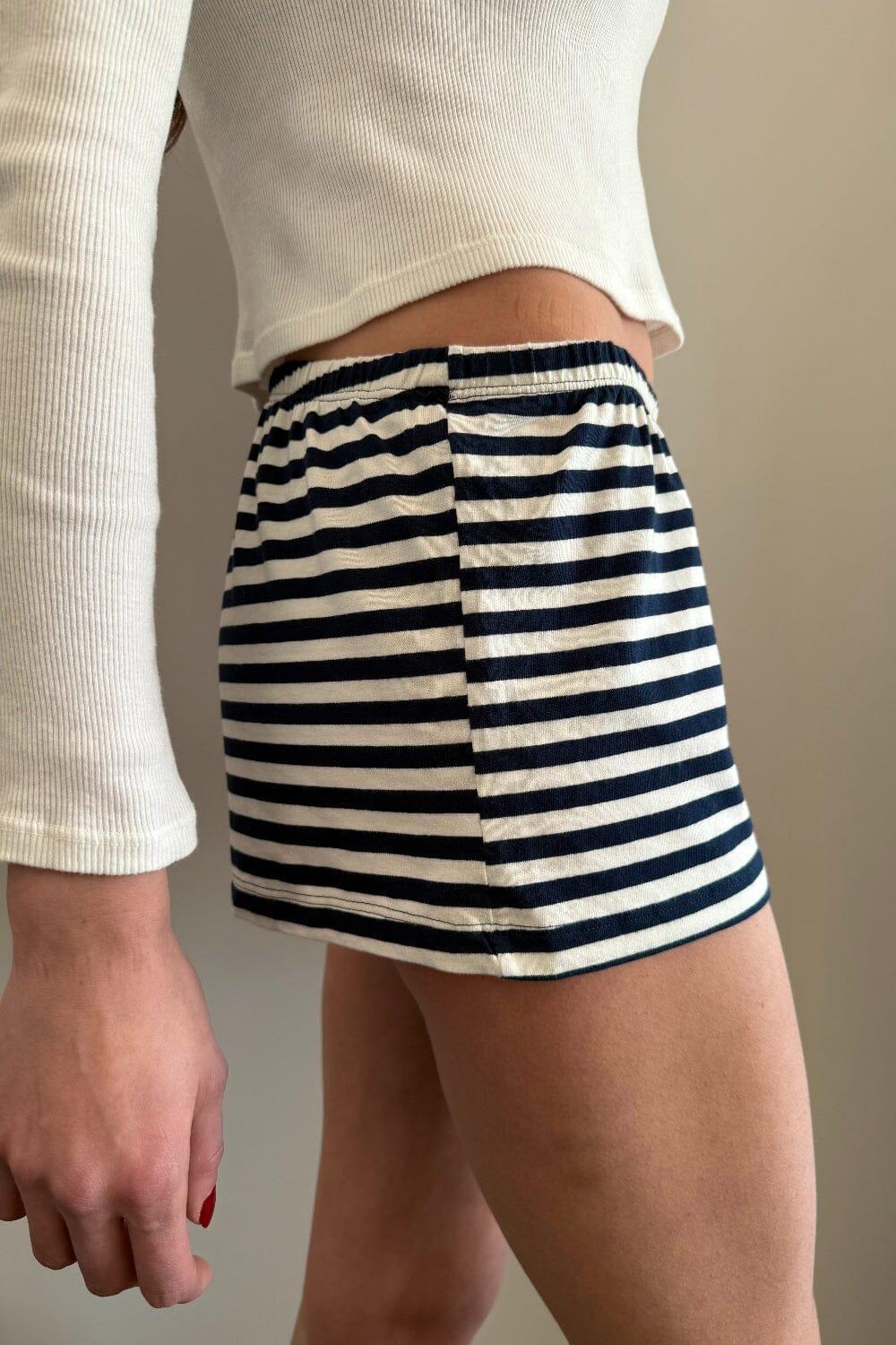 Emery Striped Sweatshorts Product Image