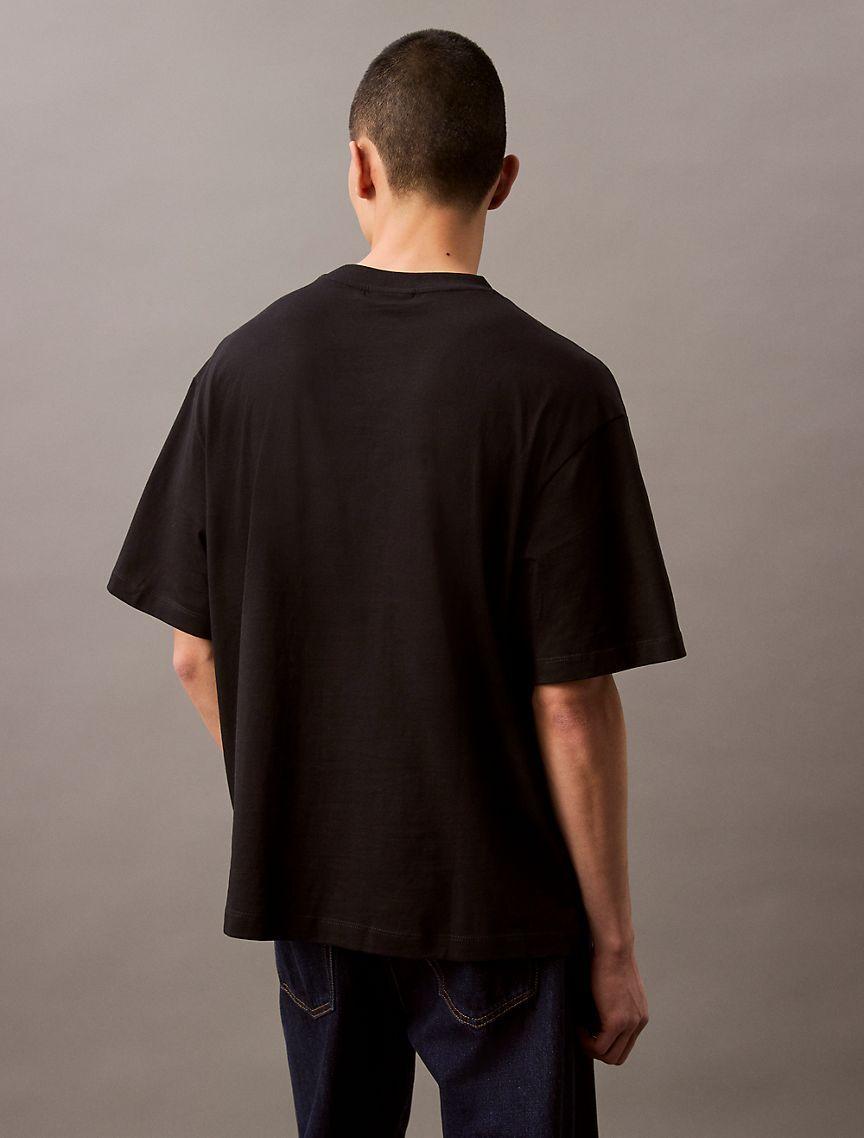 Monogram Logo Flocked Graphic Relaxed T-Shirt Product Image