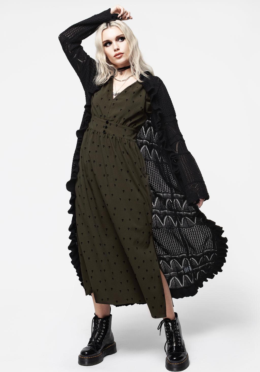 Alexis Ruffle Longline Cardigan Product Image