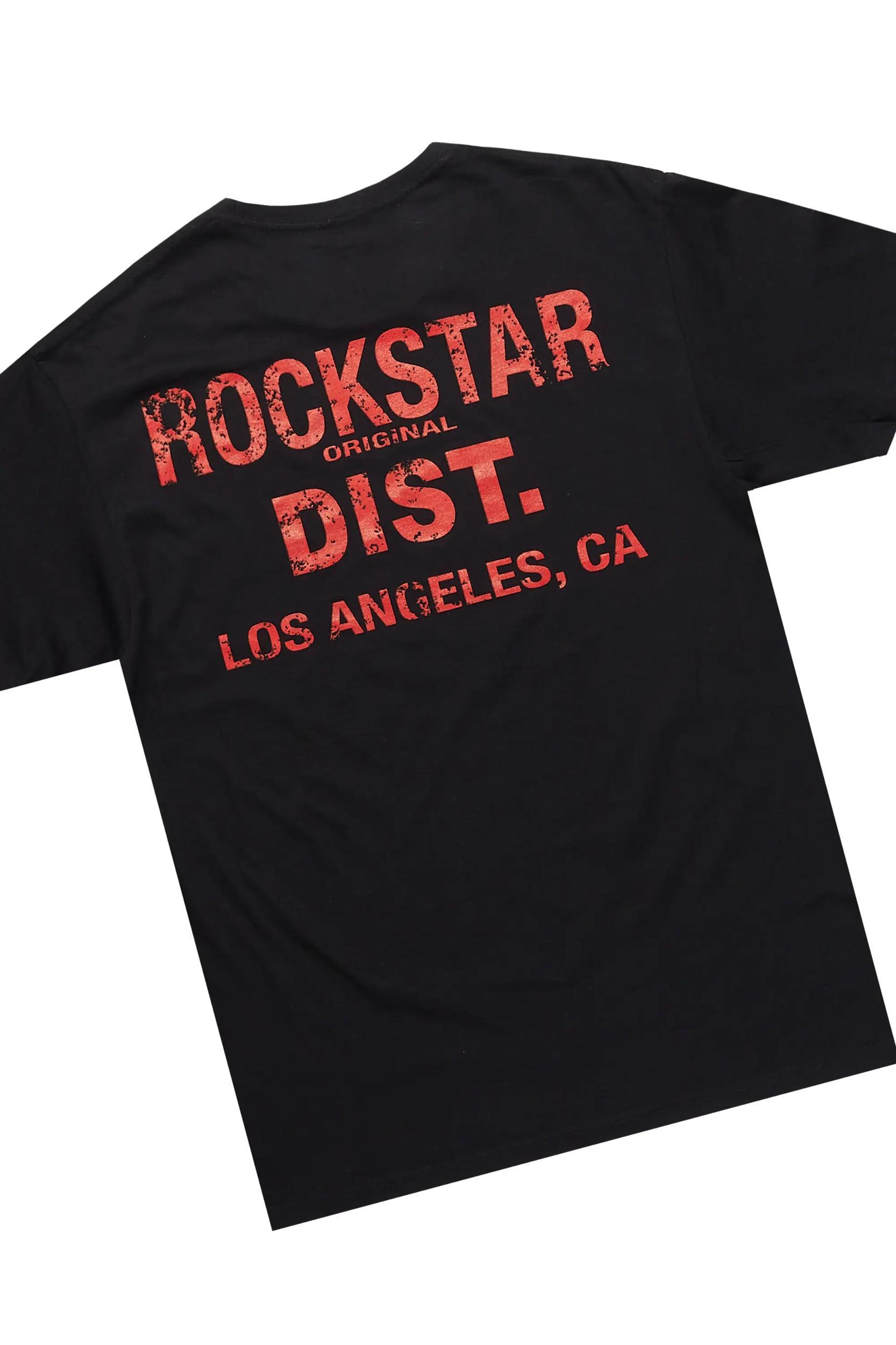 Lake Black/Red T-Shirt/Tapestry Baggy Jean Bundle Male Product Image