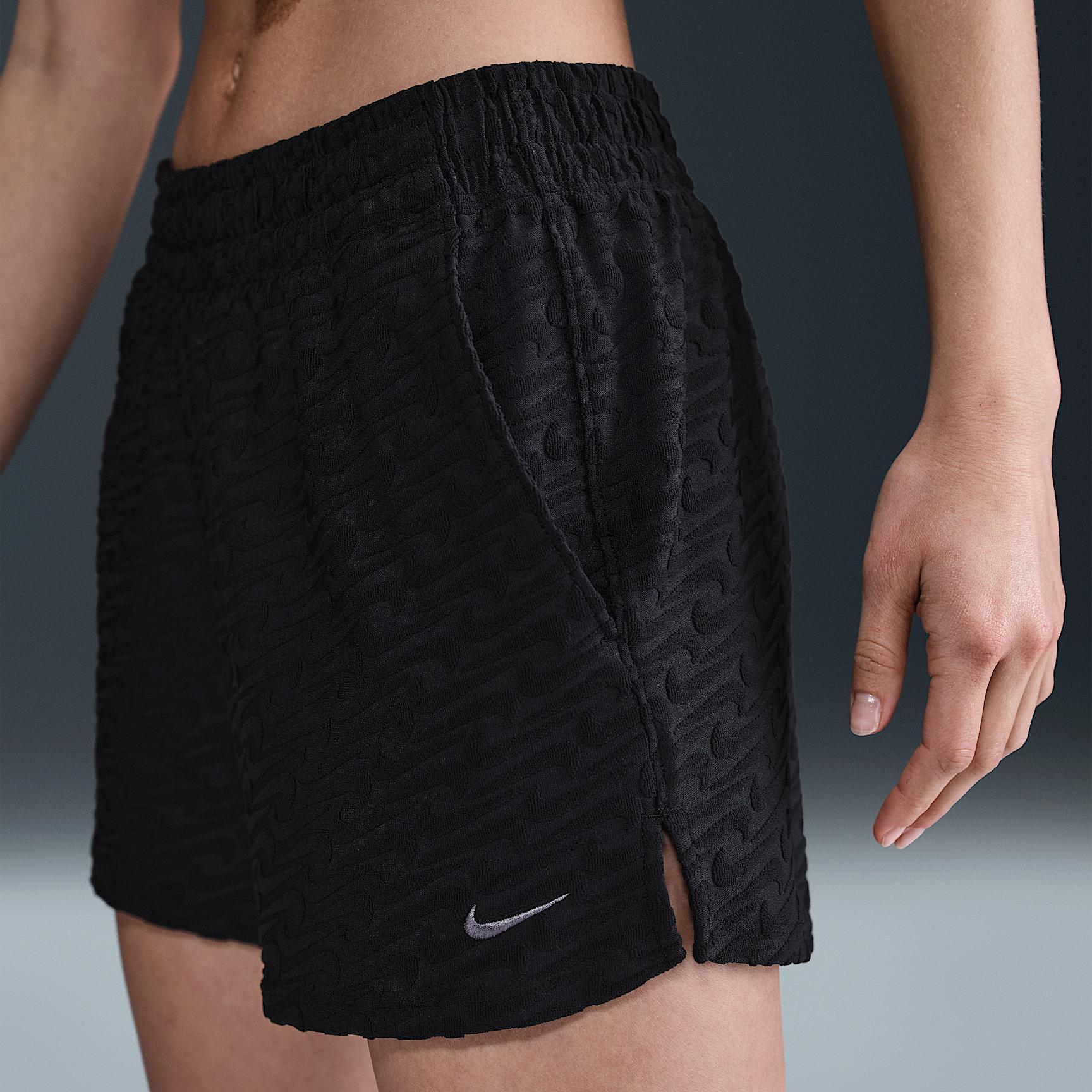 Nike Women's Swim Swoosh Link Terry Cover-Up Shorts Product Image