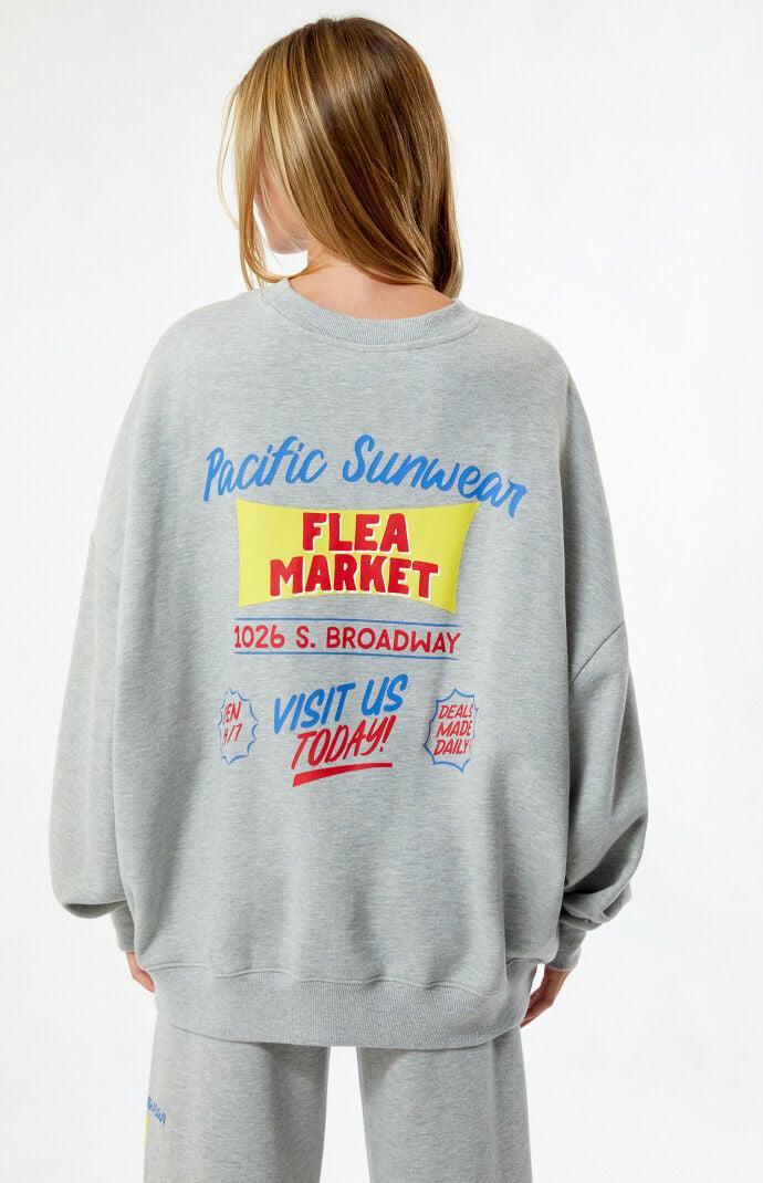 Women's Flea Market Crew Neck Sweatshirt Product Image