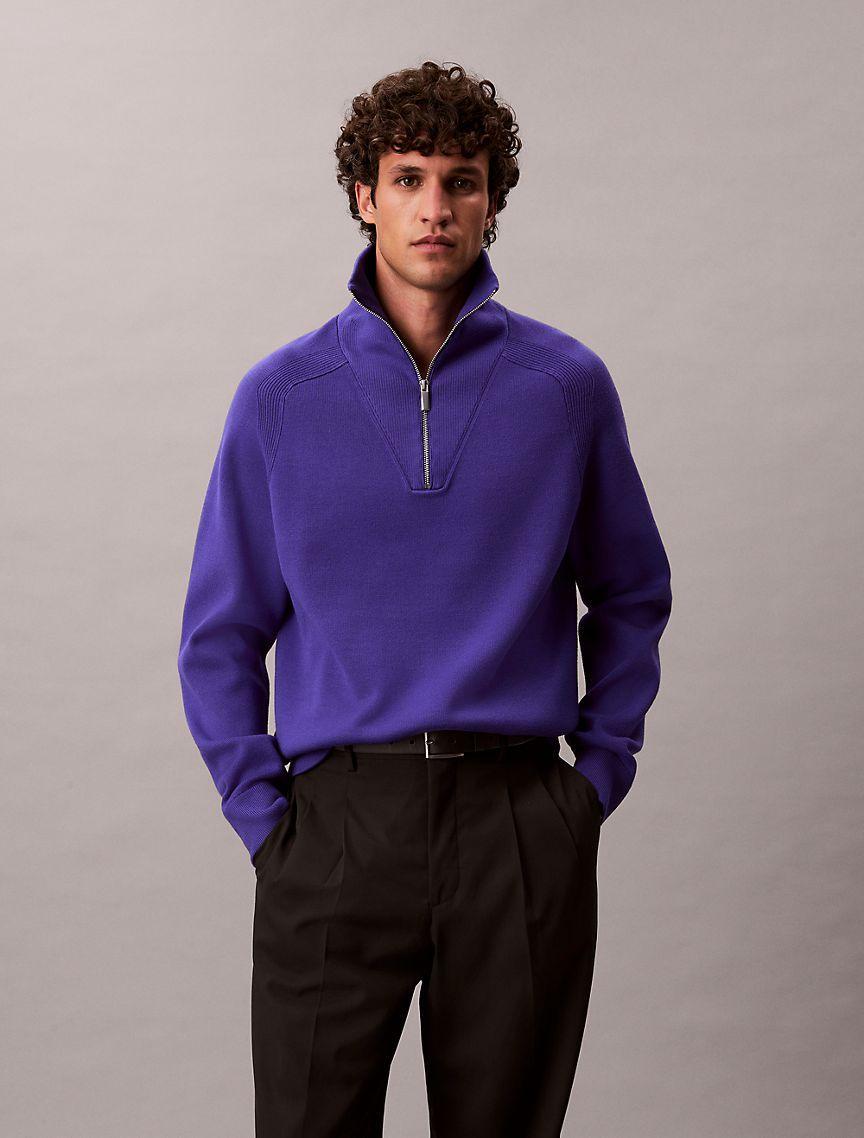 Tech Knit Quarter Zip Sweater Product Image