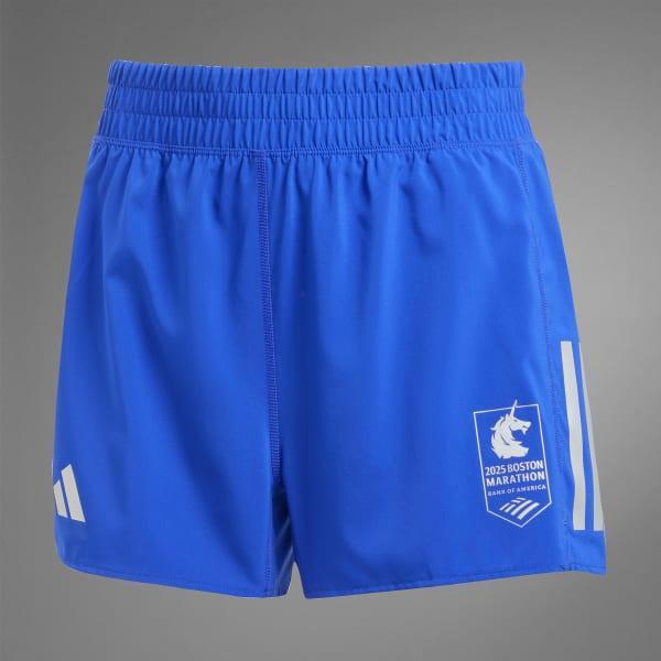 adidas Boston Marathon 2025 Own the Run Shorts Blue Dawn S 3 Womens Product Image