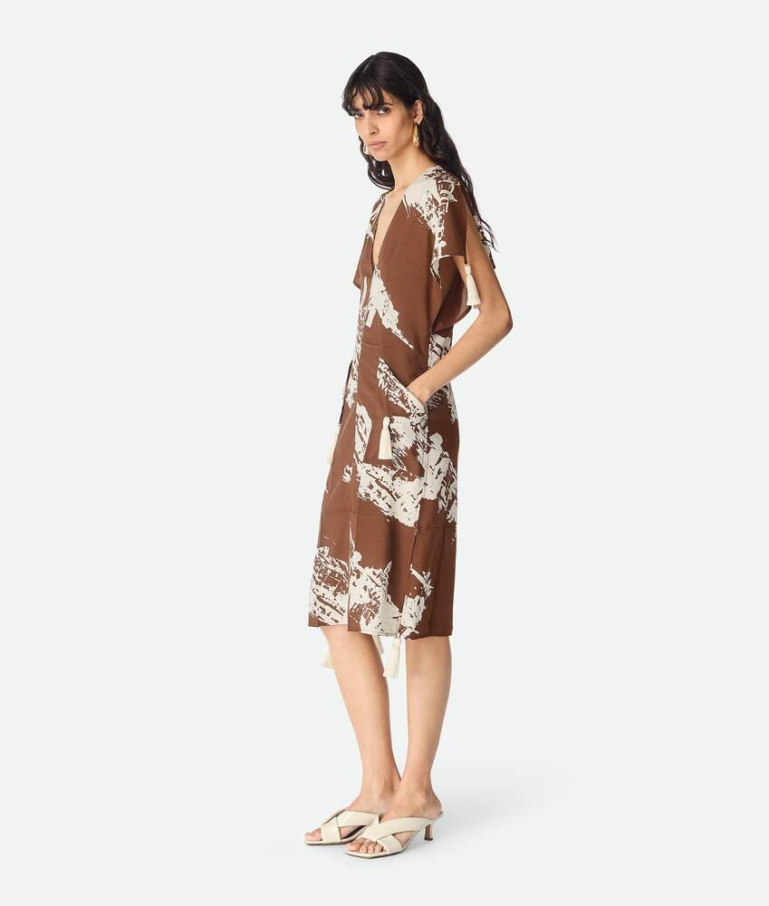 Women's Italian Postcard Dress in Pecan/dove Product Image
