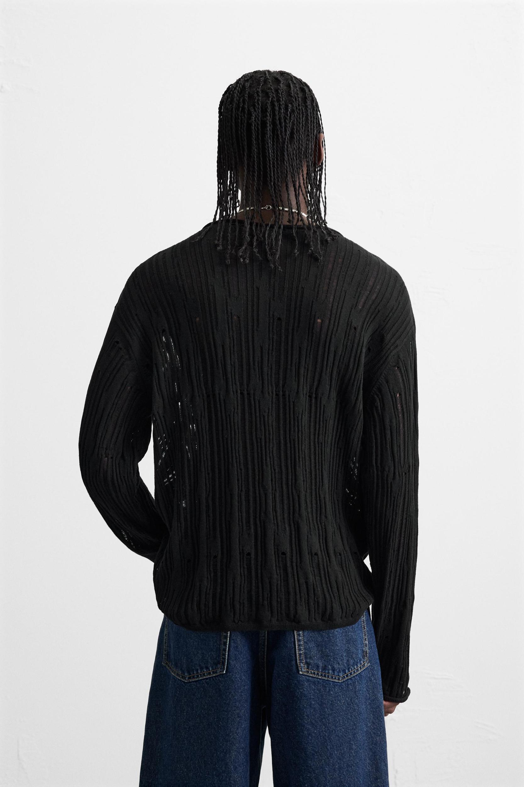 DROP STITCH TEXTURED SWEATER Product Image