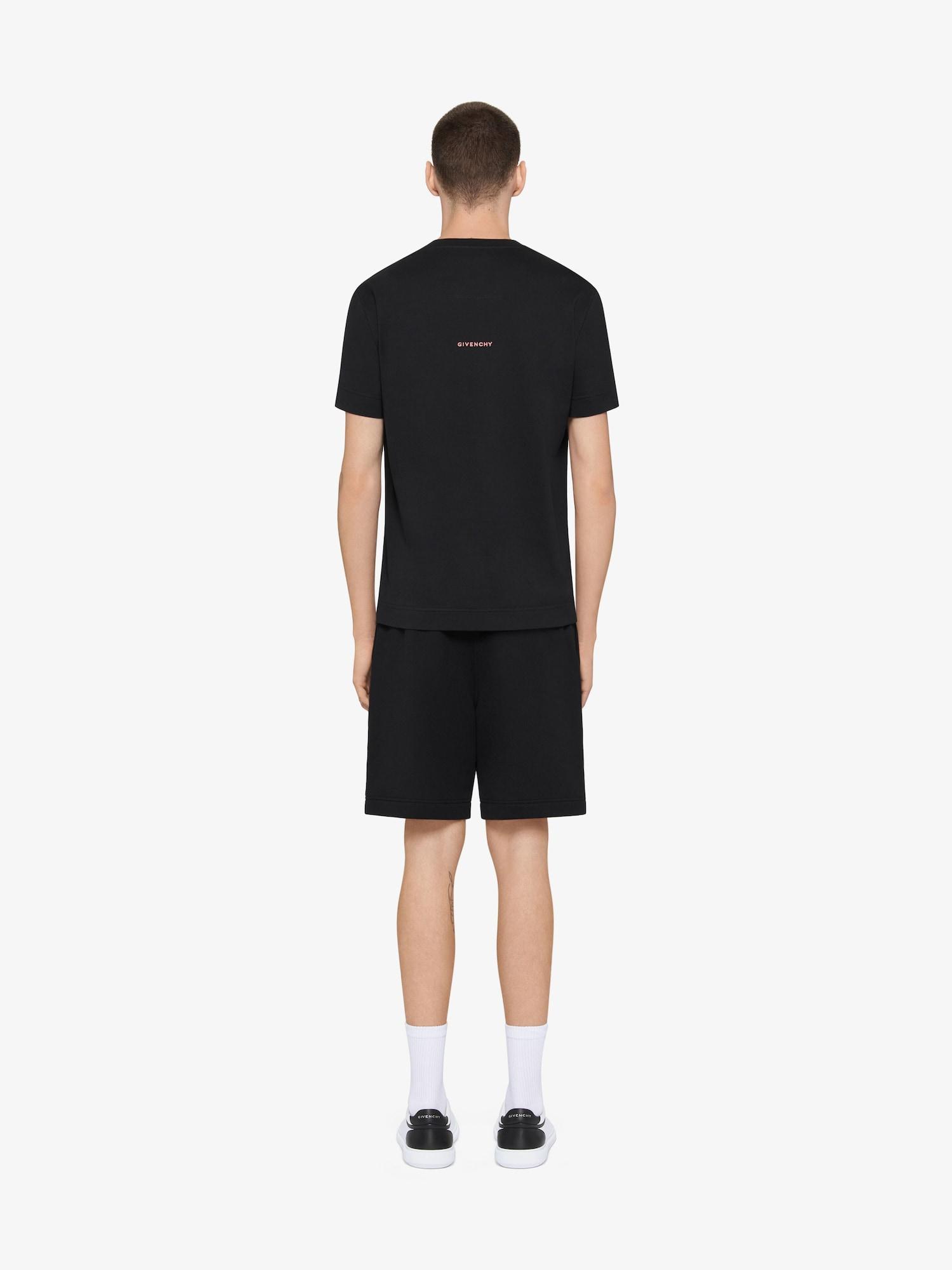 Slim fit t-shirt in cotton with 4G embroidery Product Image