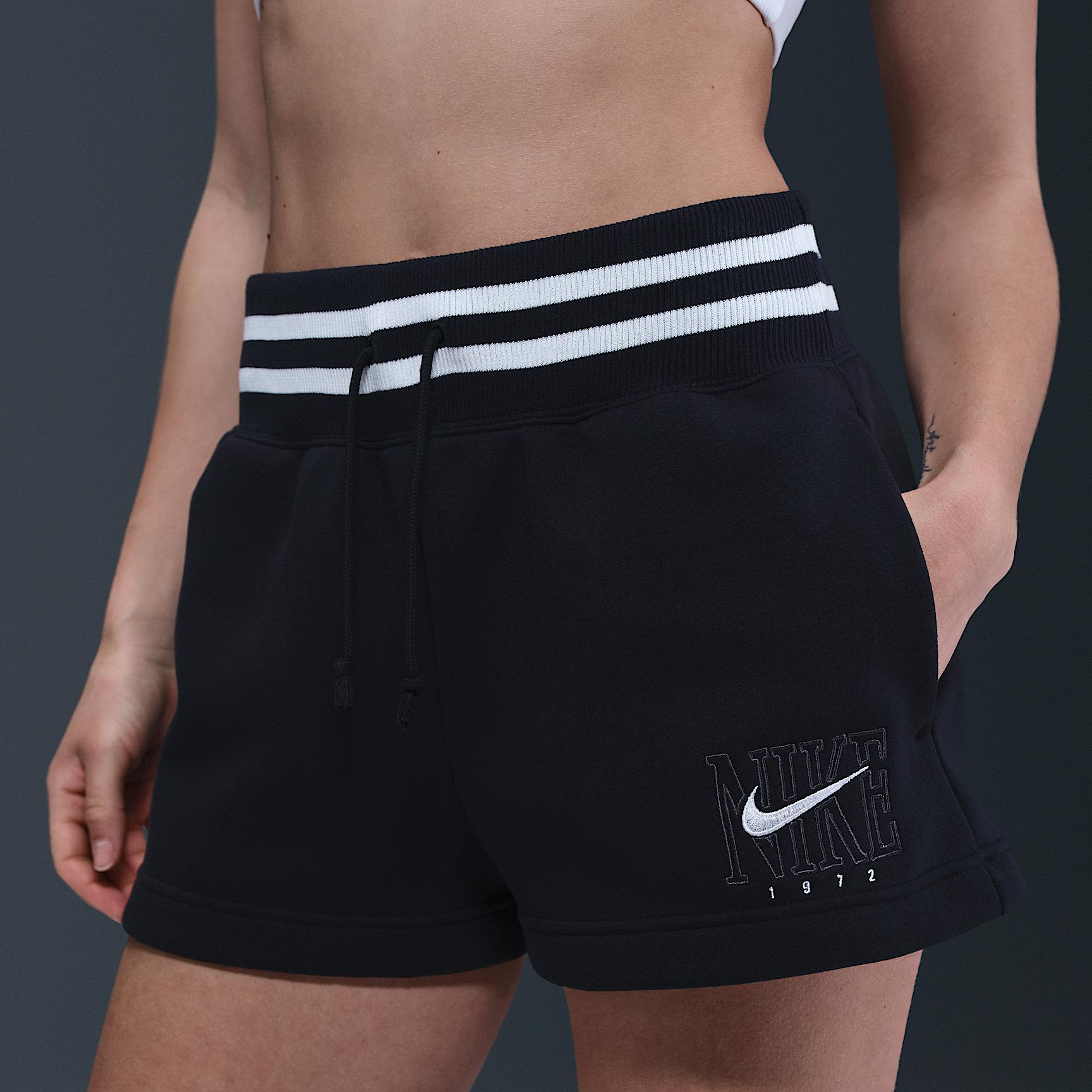 Nike Sportswear Phoenix Fleece Women's High-Waisted Loose Graphic Shorts Product Image