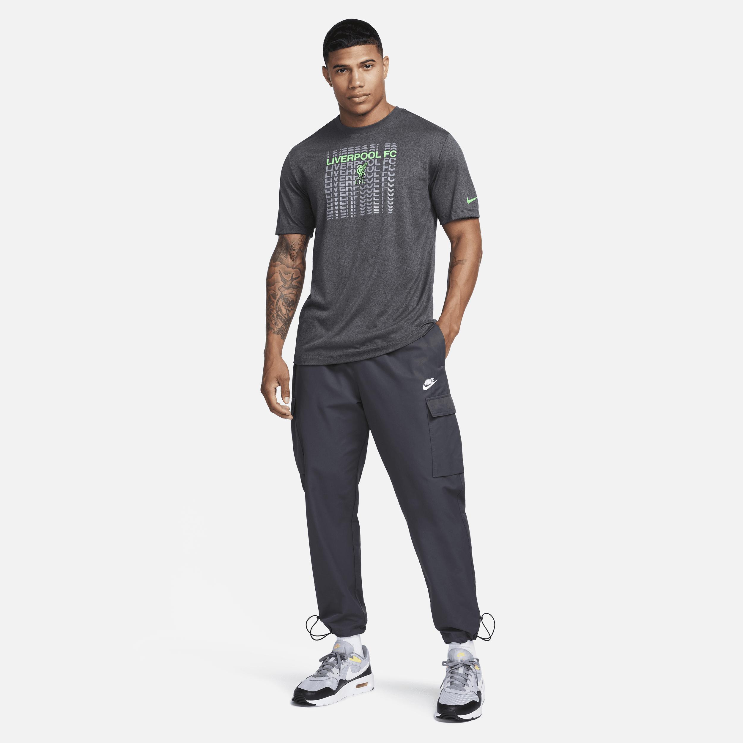 Men's Nike Heather Black Liverpool RLGD��Performance T-Shirt, Size: Small, Lvp Charco Product Image