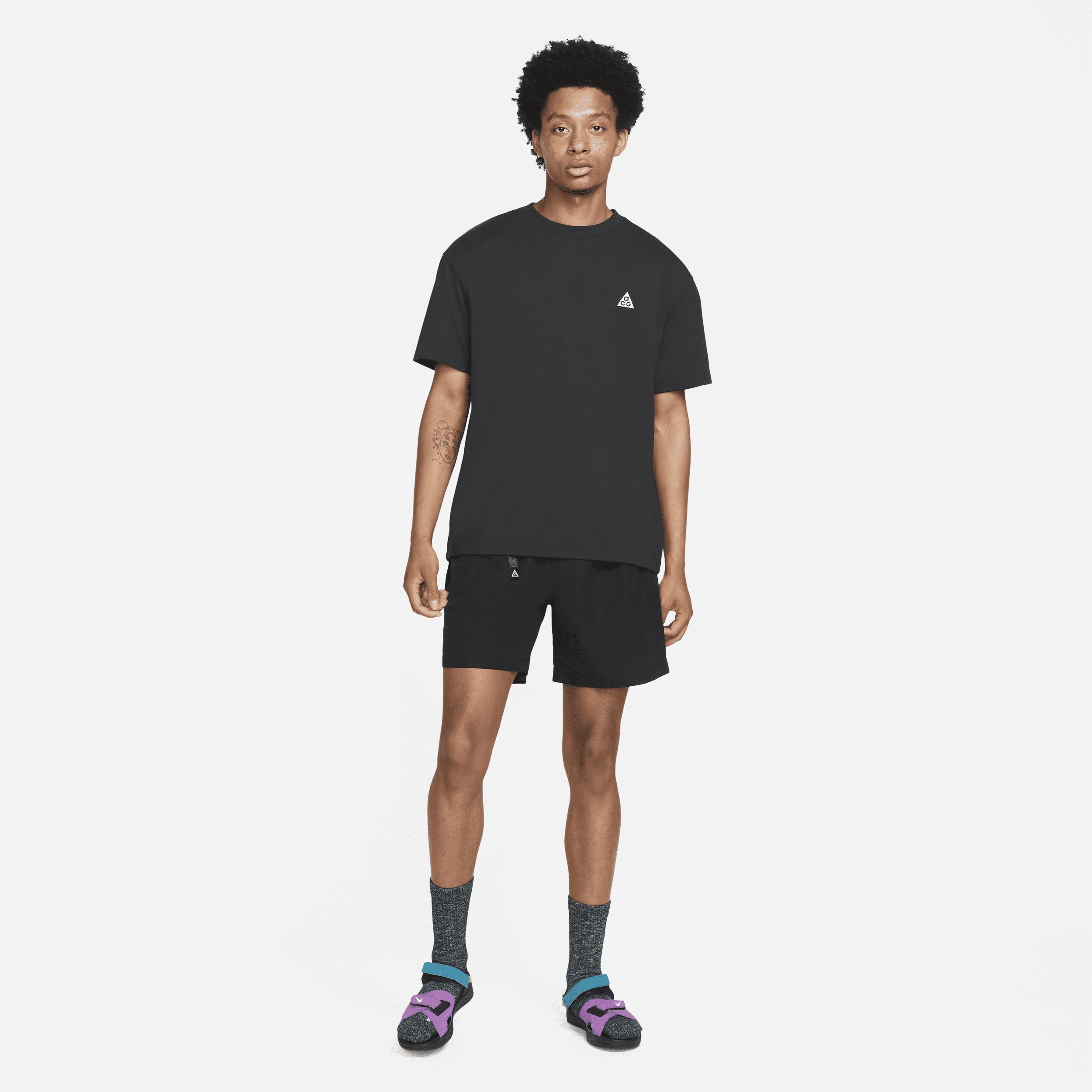 Men's Nike "Just Do It" Logo Tee, Size: Small, Black White Product Image