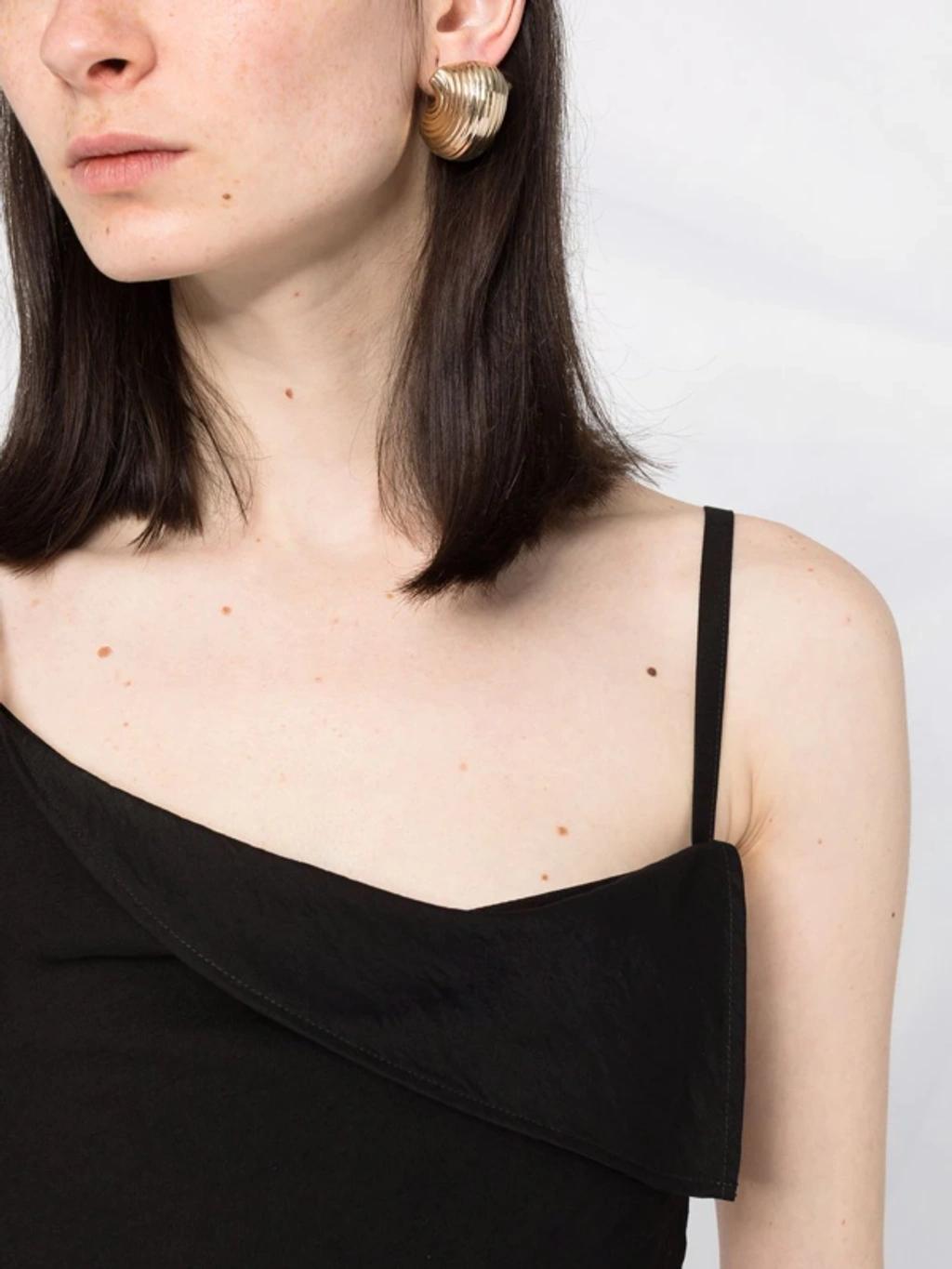 Black Le Papier 'La Robe Saudade' Minidress Product Image