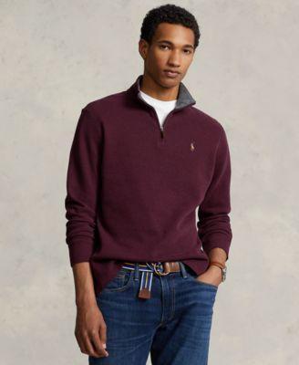 Polo Ralph Lauren Mens Estate-Rib Cotton Quarter-Zip Pullover Product Image
